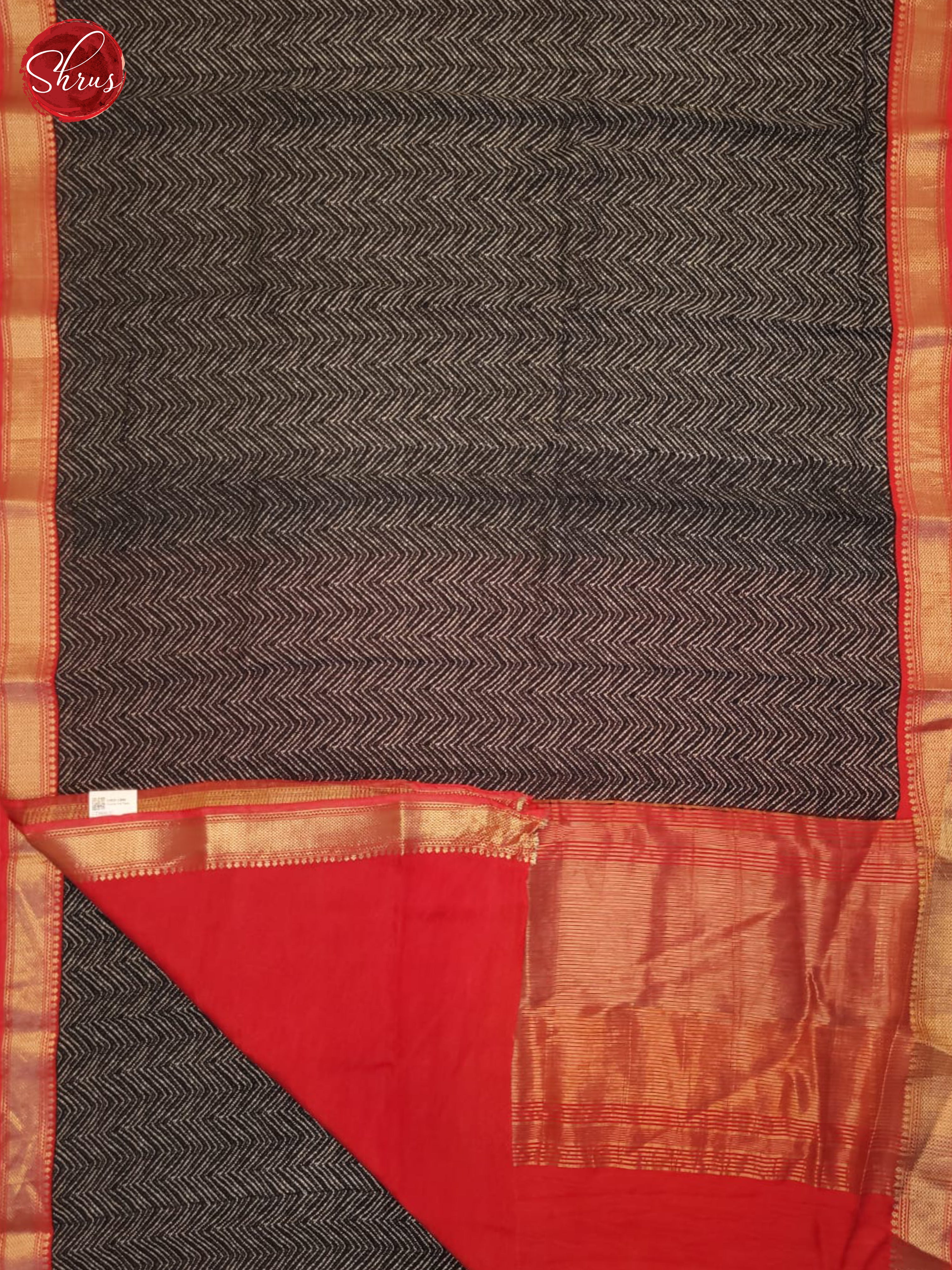 Black And Red- Art Modal Saree - Shop on ShrusEternity.com