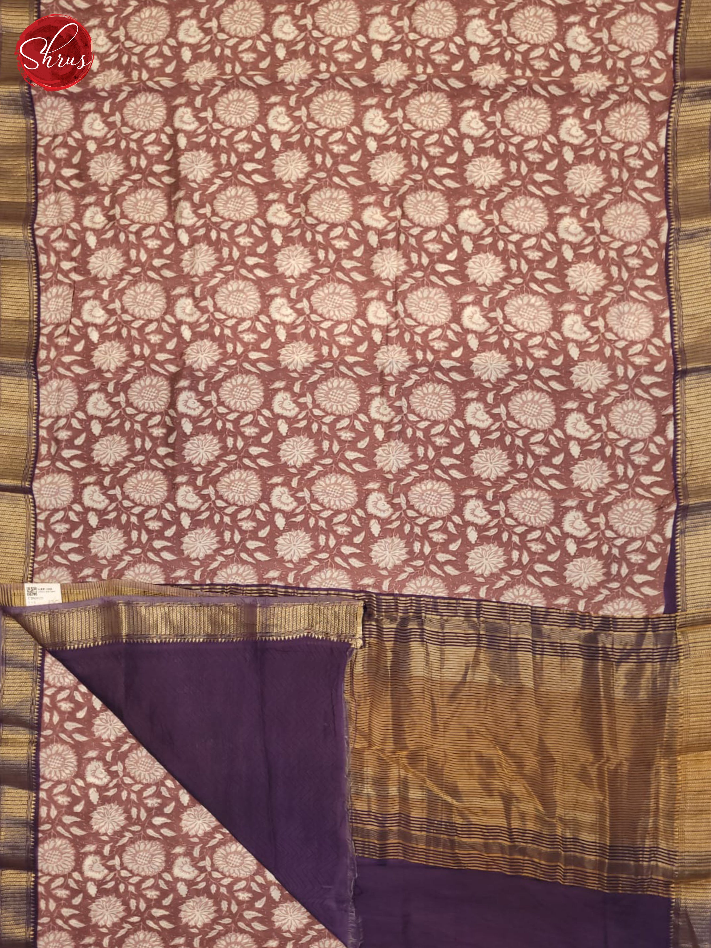 Dark Onion And Purple- Art Modal Saree - Shop on ShrusEternity.com