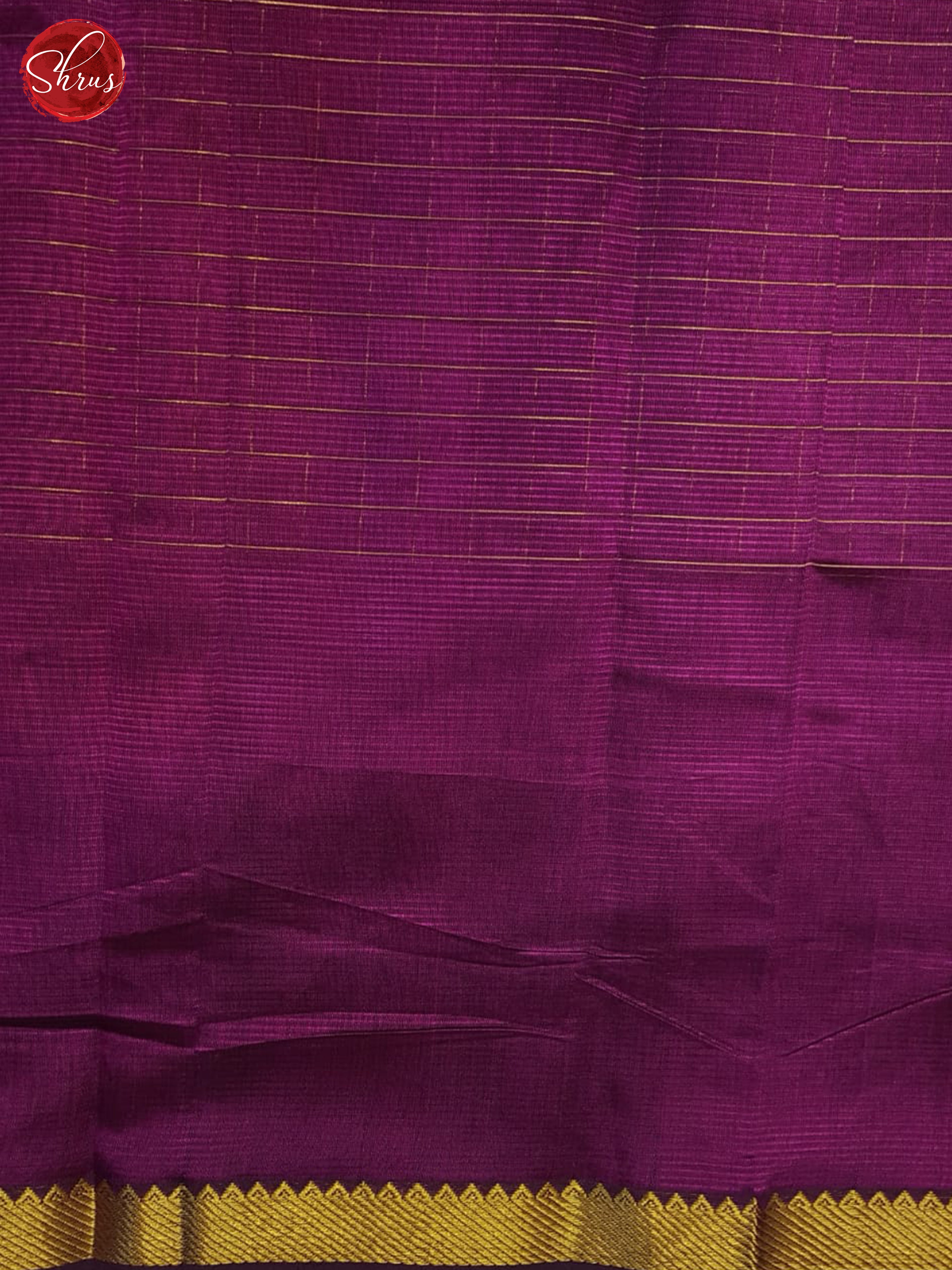 Purple(Single Tone) - Mangalagiri silkcotton Saree - Shop on ShrusEternity.com