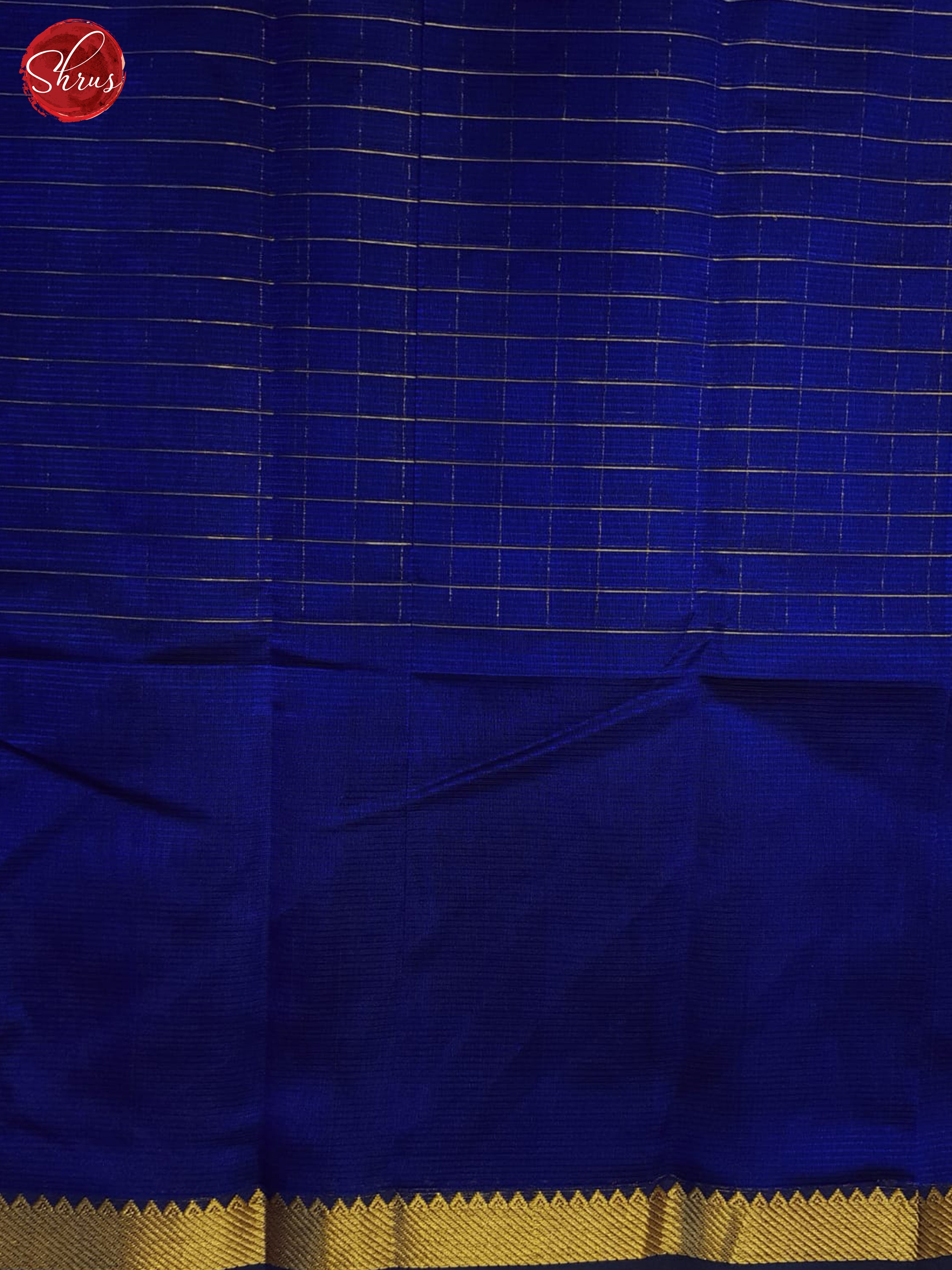 Blue(Single Tone)- Mangalagiri silkcotton Saree - Shop on ShrusEternity.com