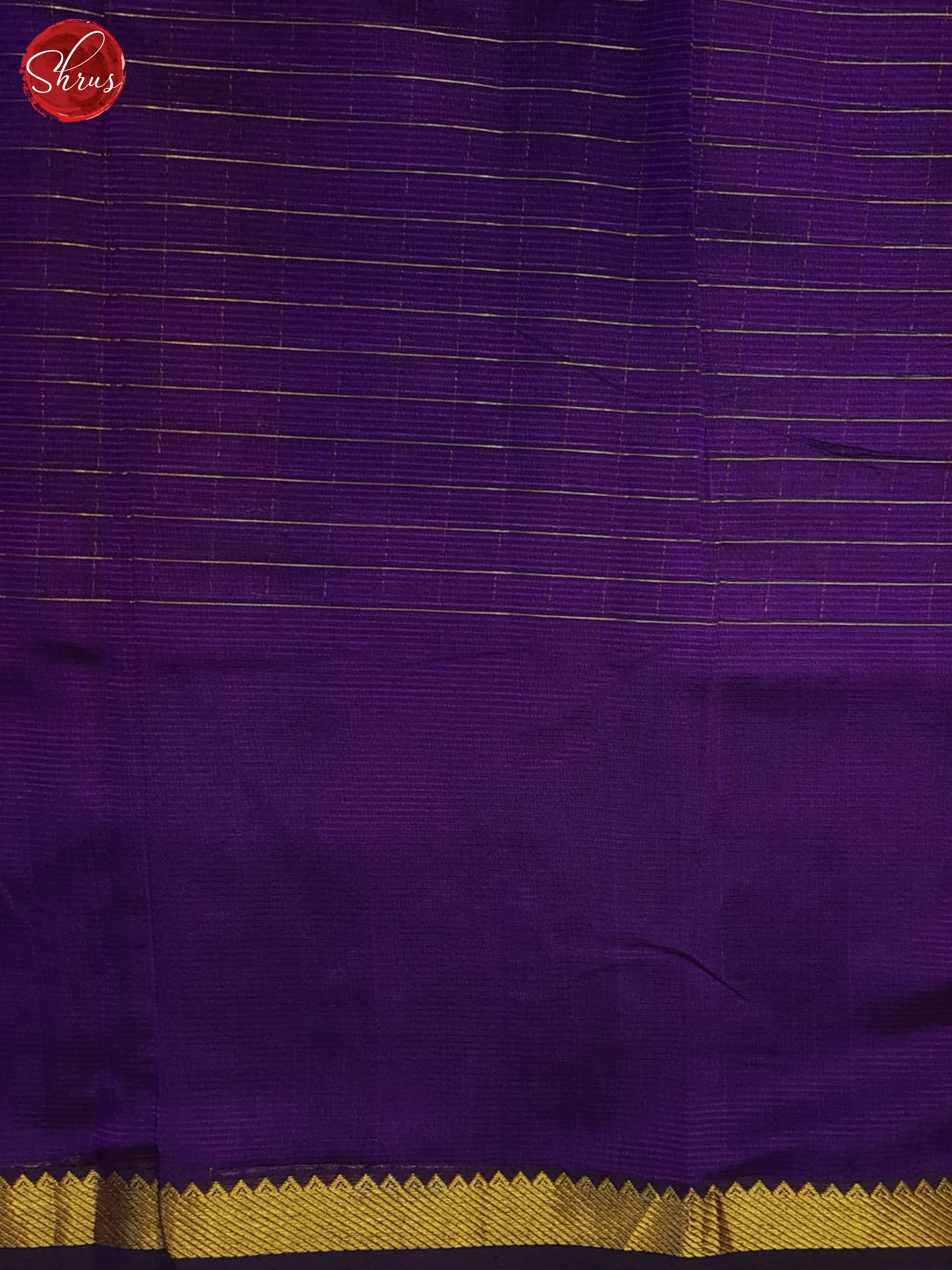 Violet(Single Tone)- Mangalagiri silkcotton Saree - Shop on ShrusEternity.com