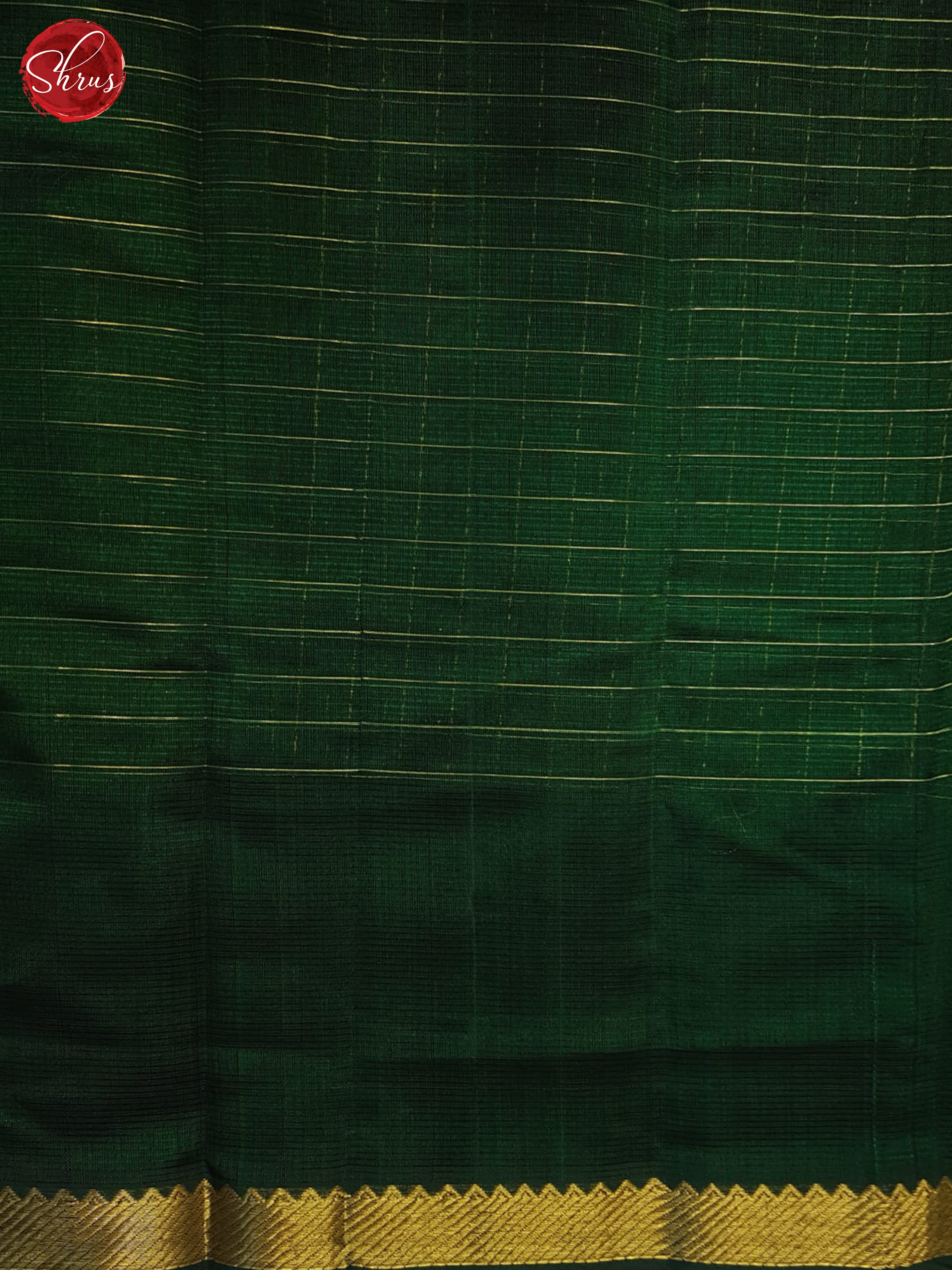 Green(Single tone)- Mangalagiri silkcotton Saree - Shop on ShrusEternity.com