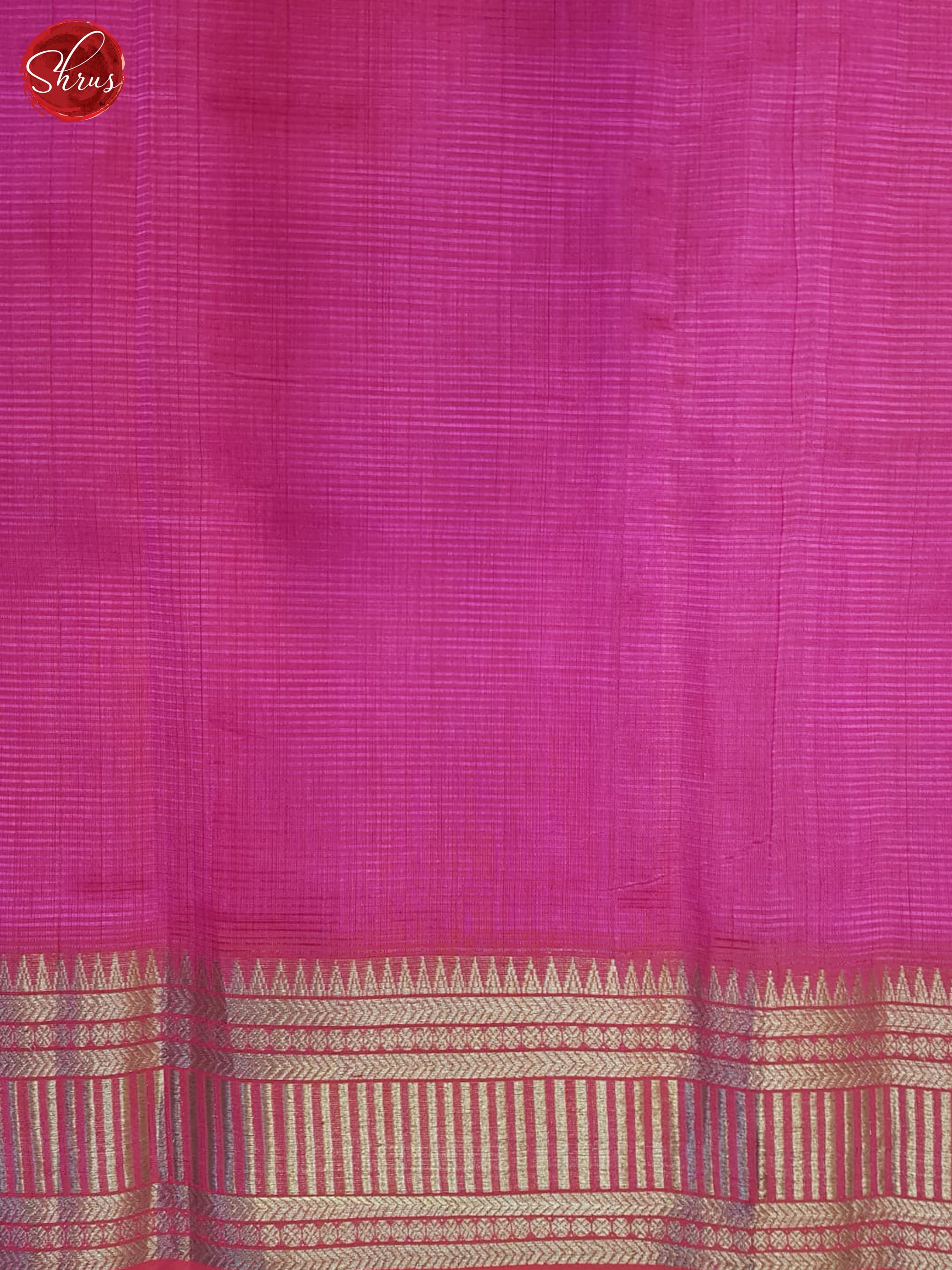 Pink(Single Tone)- Mangalagiri silkcotton Saree - Shop on ShrusEternity.com