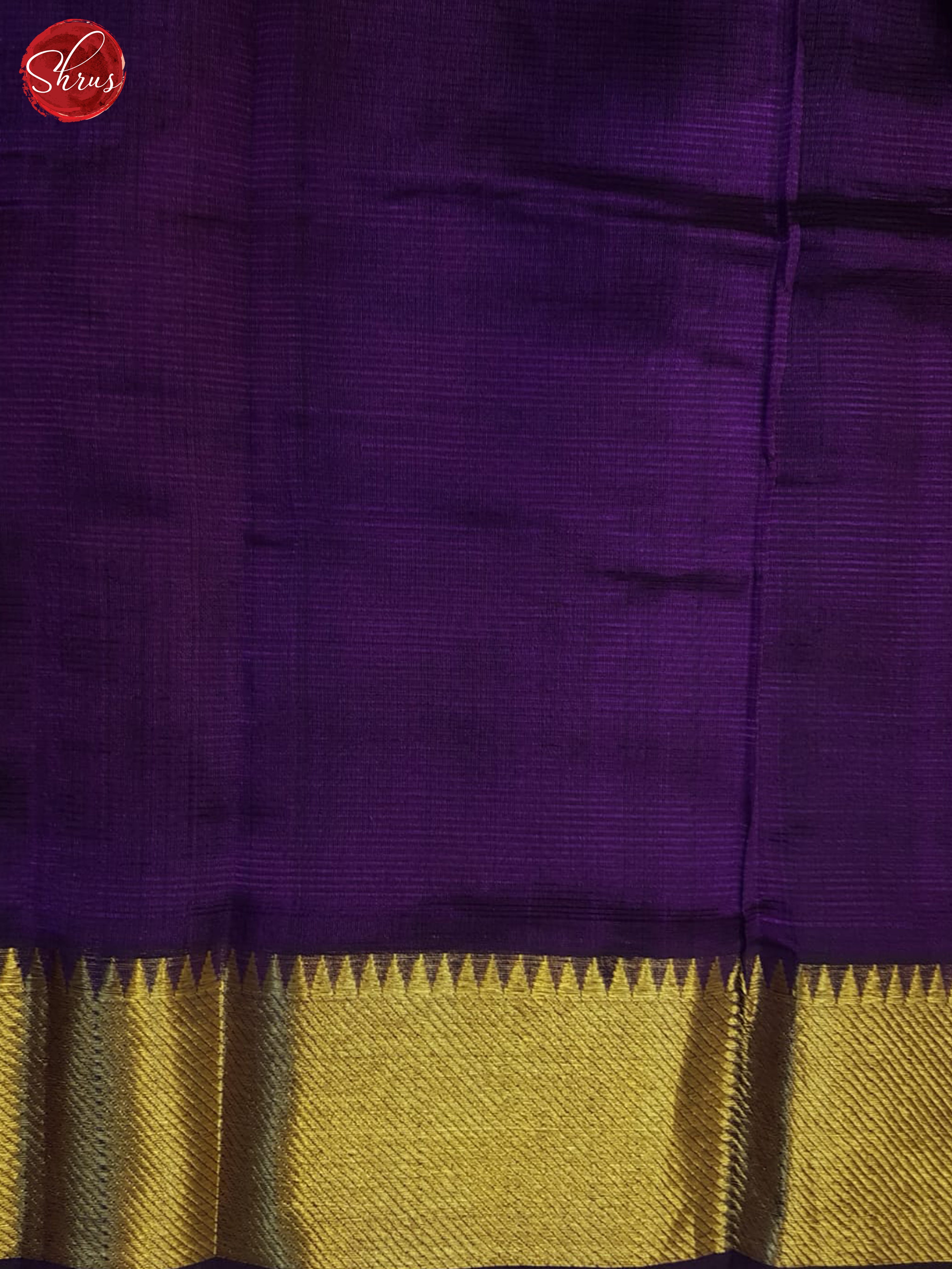 violet(Single Tone) - Mangalagiri silkcotton Saree - Shop on ShrusEternity.com