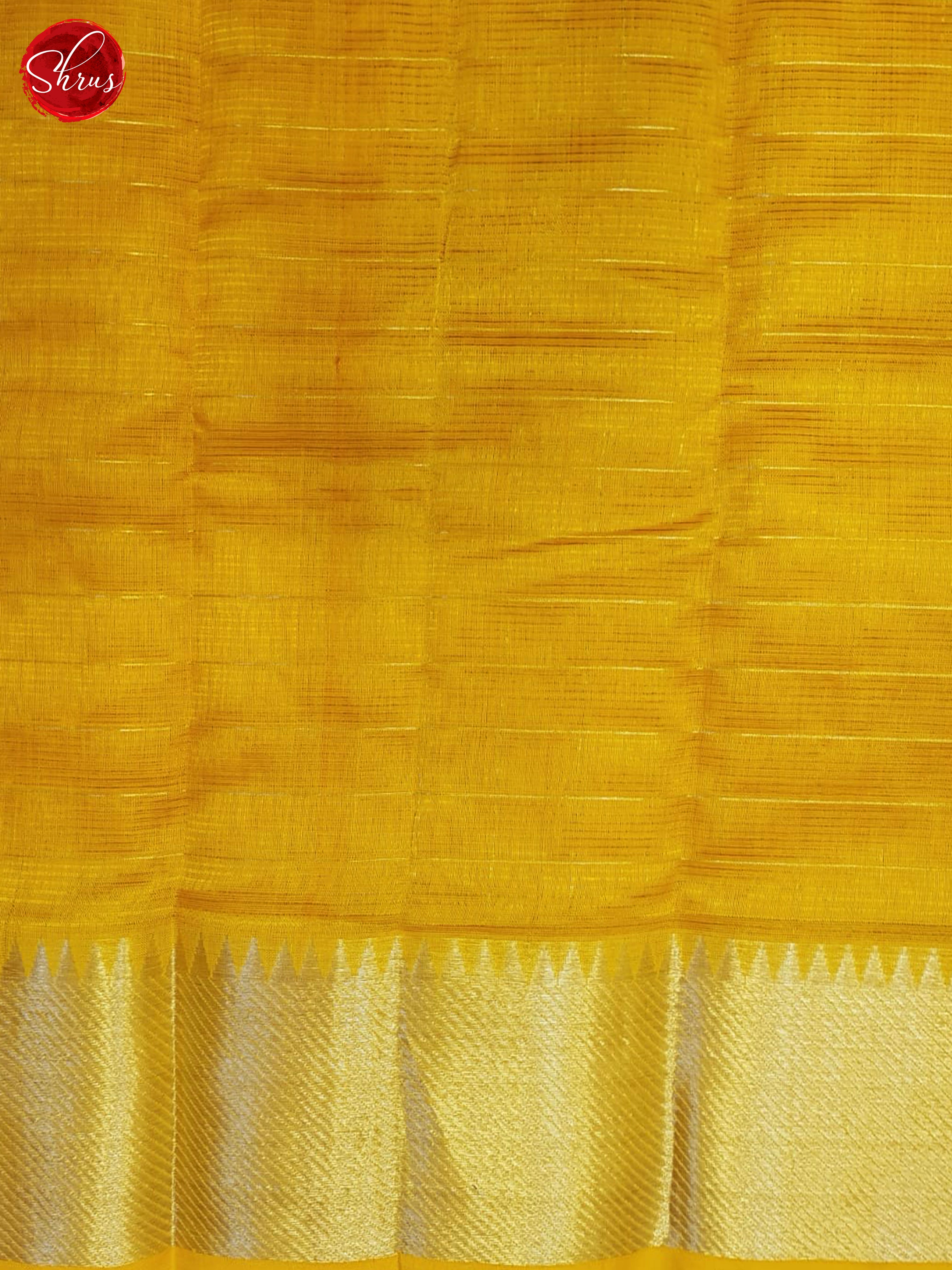 Mustard(Single Tone) - Mangalagiri silkcotton Saree - Shop on ShrusEternity.com