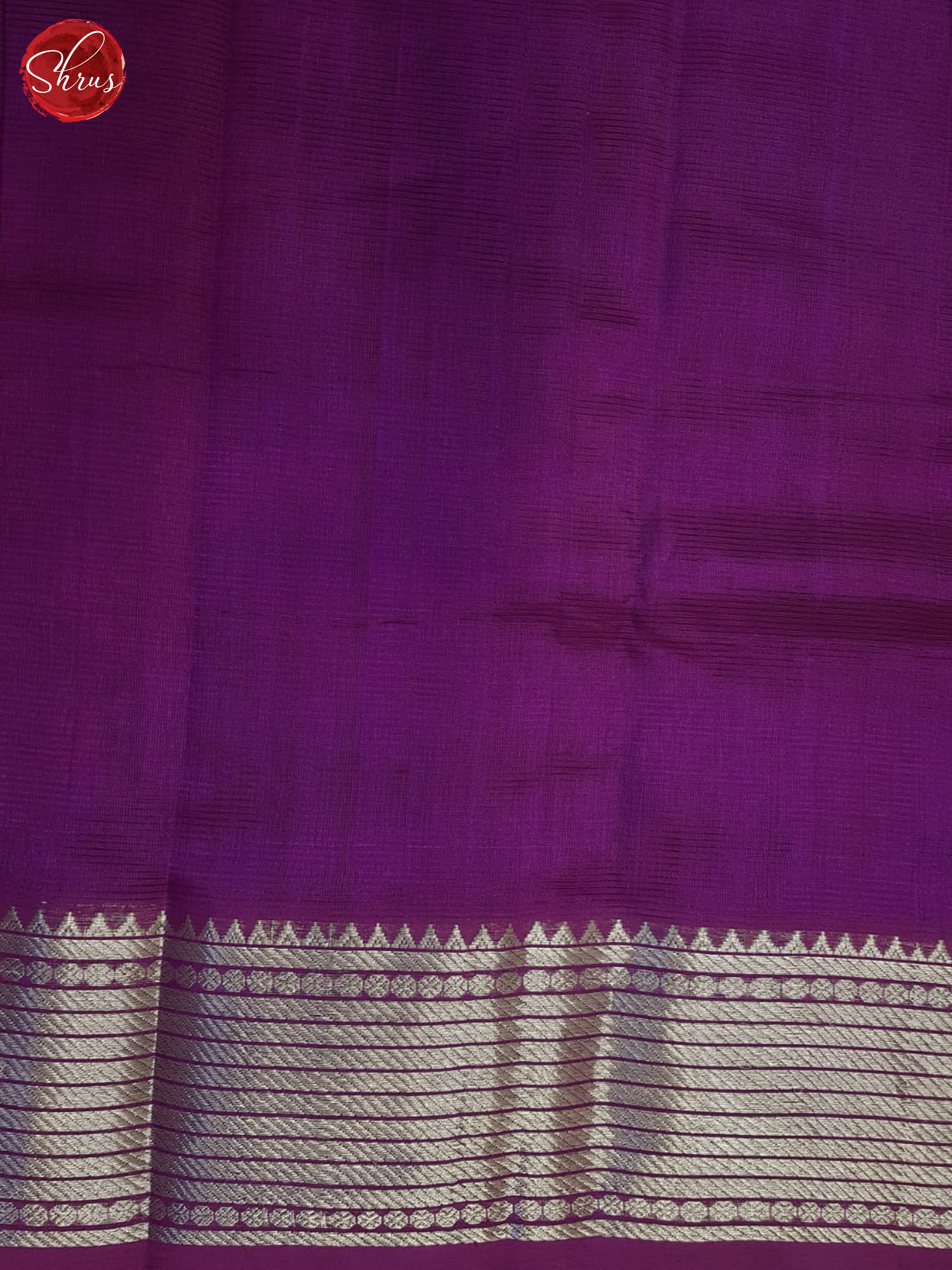 Purple(Single Tone)- Mangalagiri silkcotton Saree - Shop on ShrusEternity.com