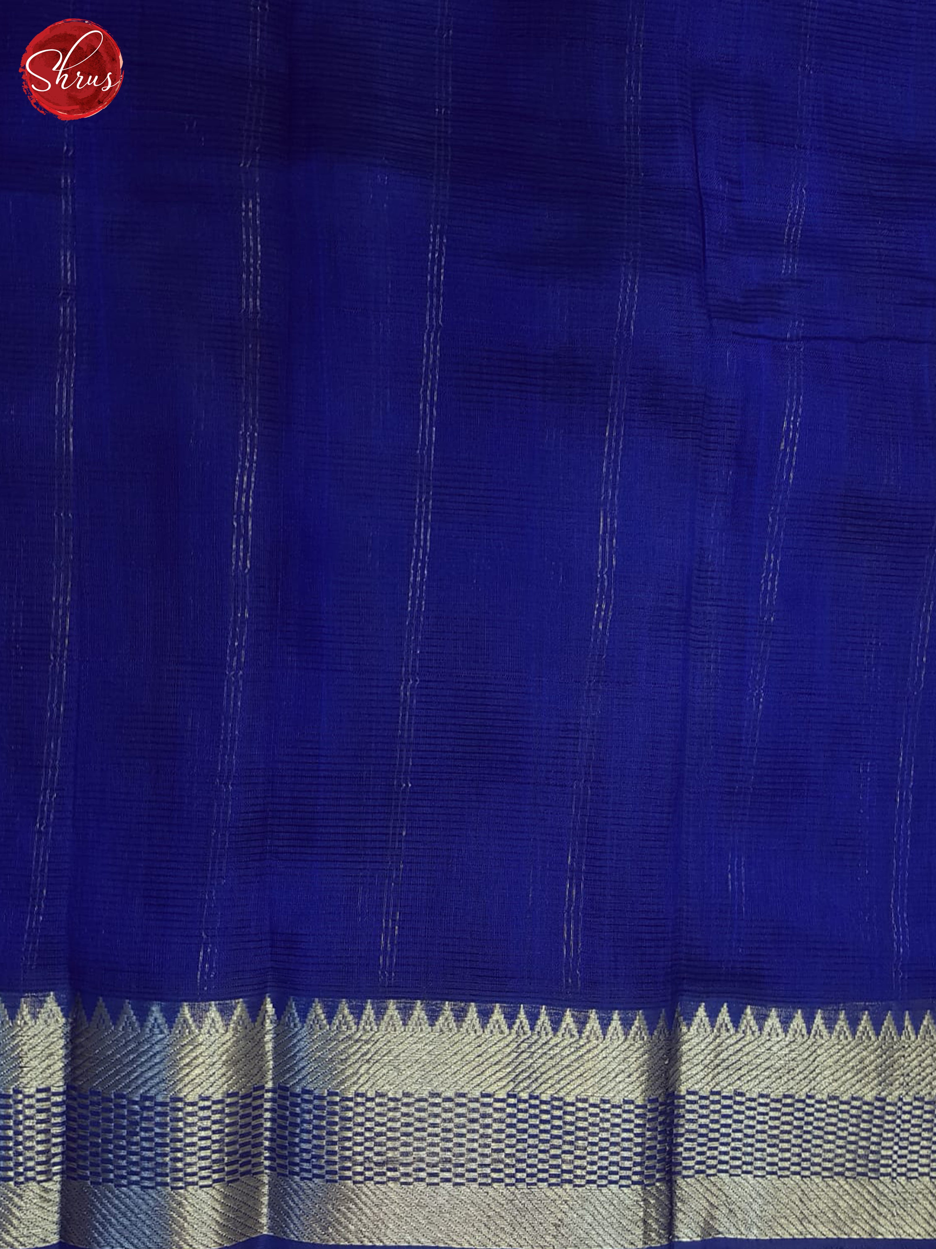 Blue(Single Tone) - Mangalagiri silkcotton Saree - Shop on ShrusEternity.com