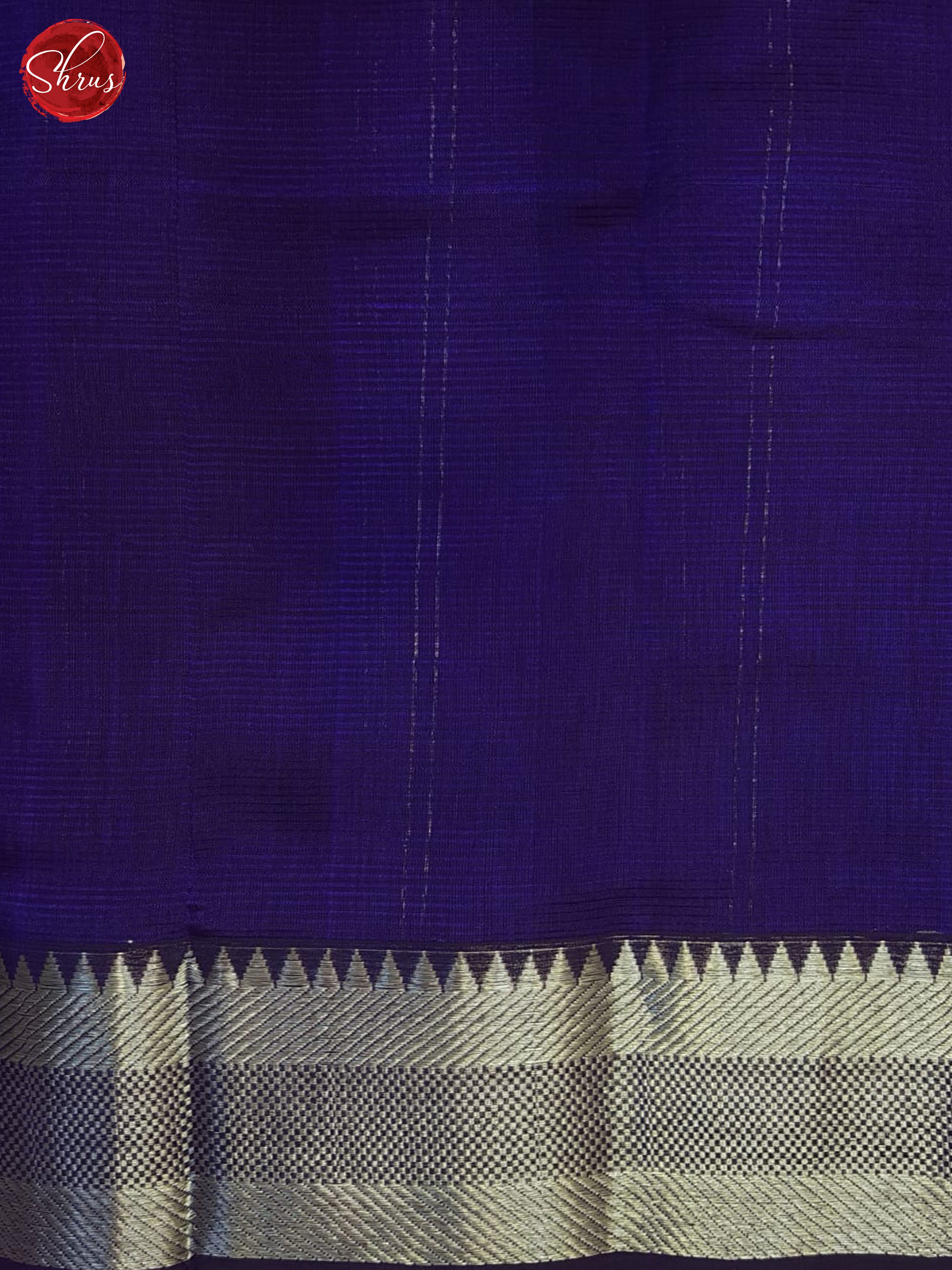 Blue(Single Tone) - Mangalagiri silkcotton Saree - Shop on ShrusEternity.com