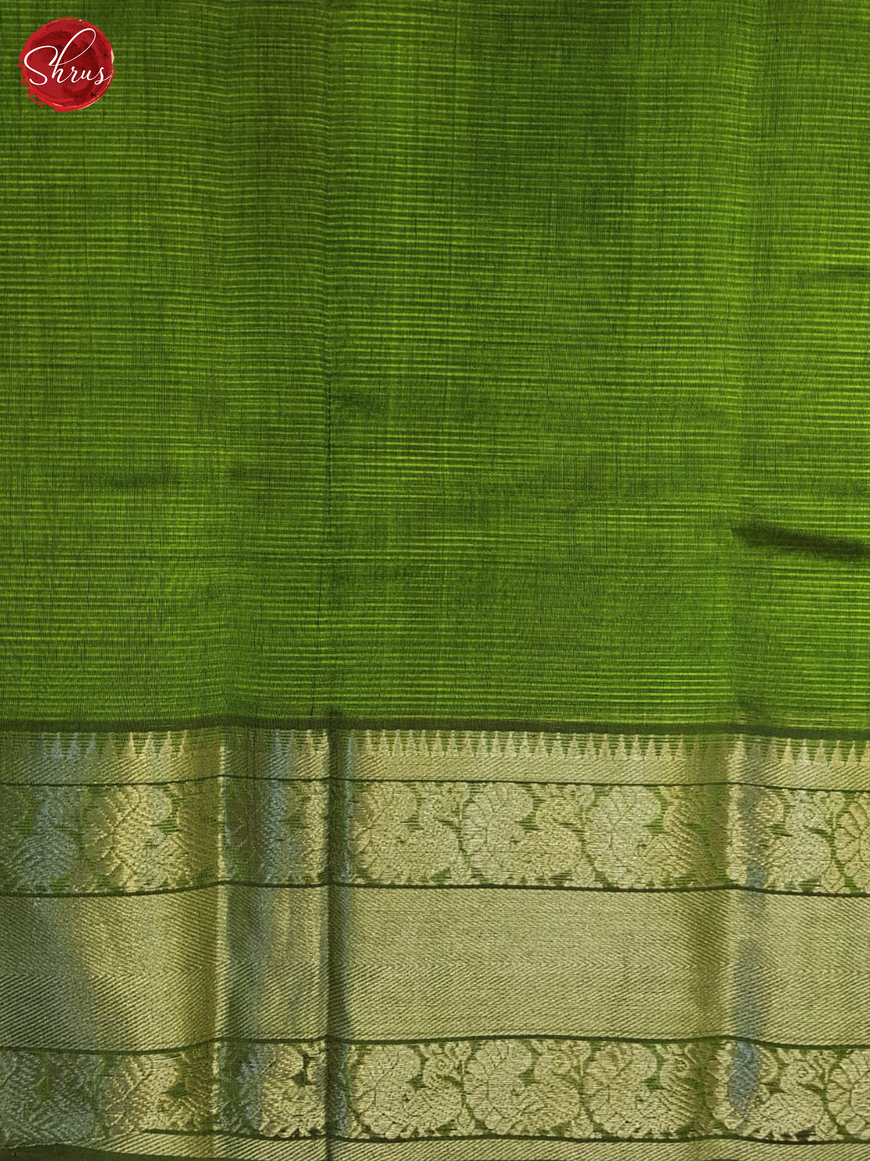 Green(Single Tone)- Mangalagiri silkcotton Saree - Shop on ShrusEternity.com