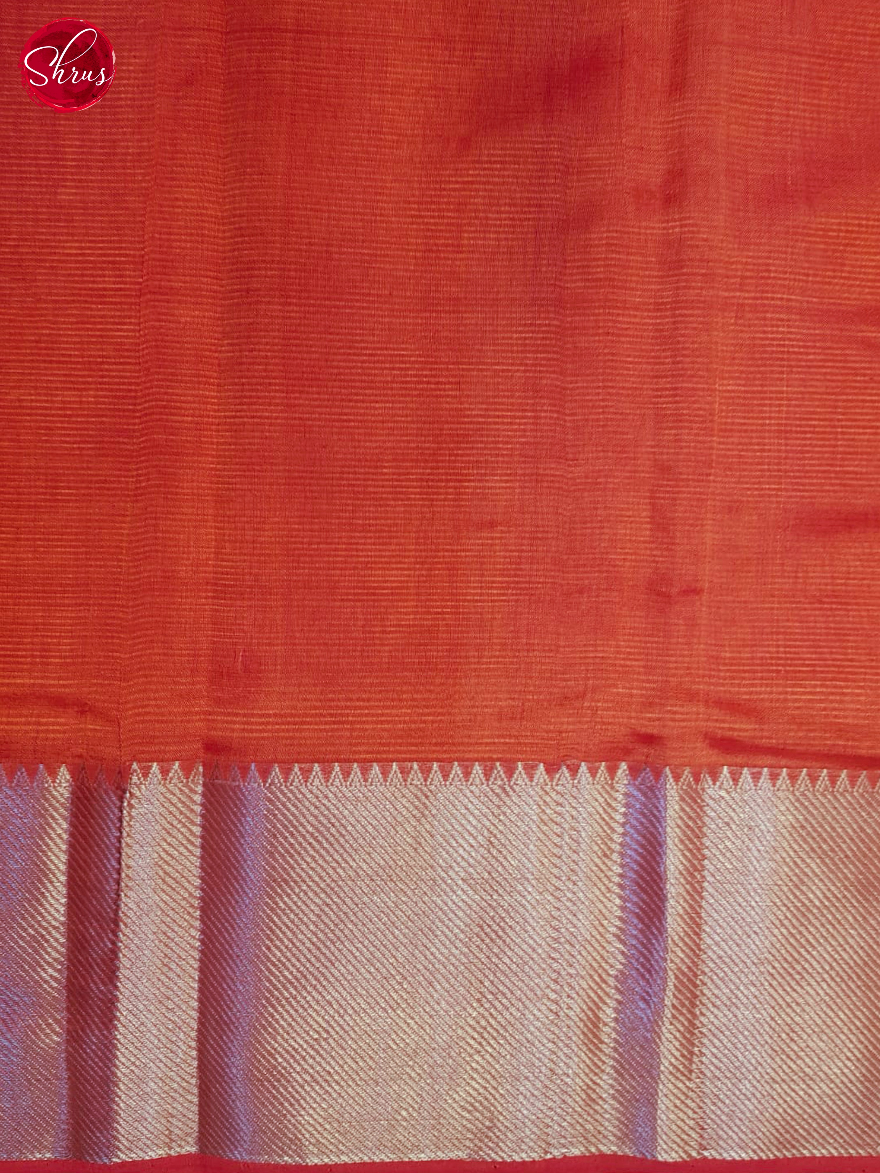 Red(SIngle Tone)- Mangalagiri silkcotton Saree - Shop on ShrusEternity.com