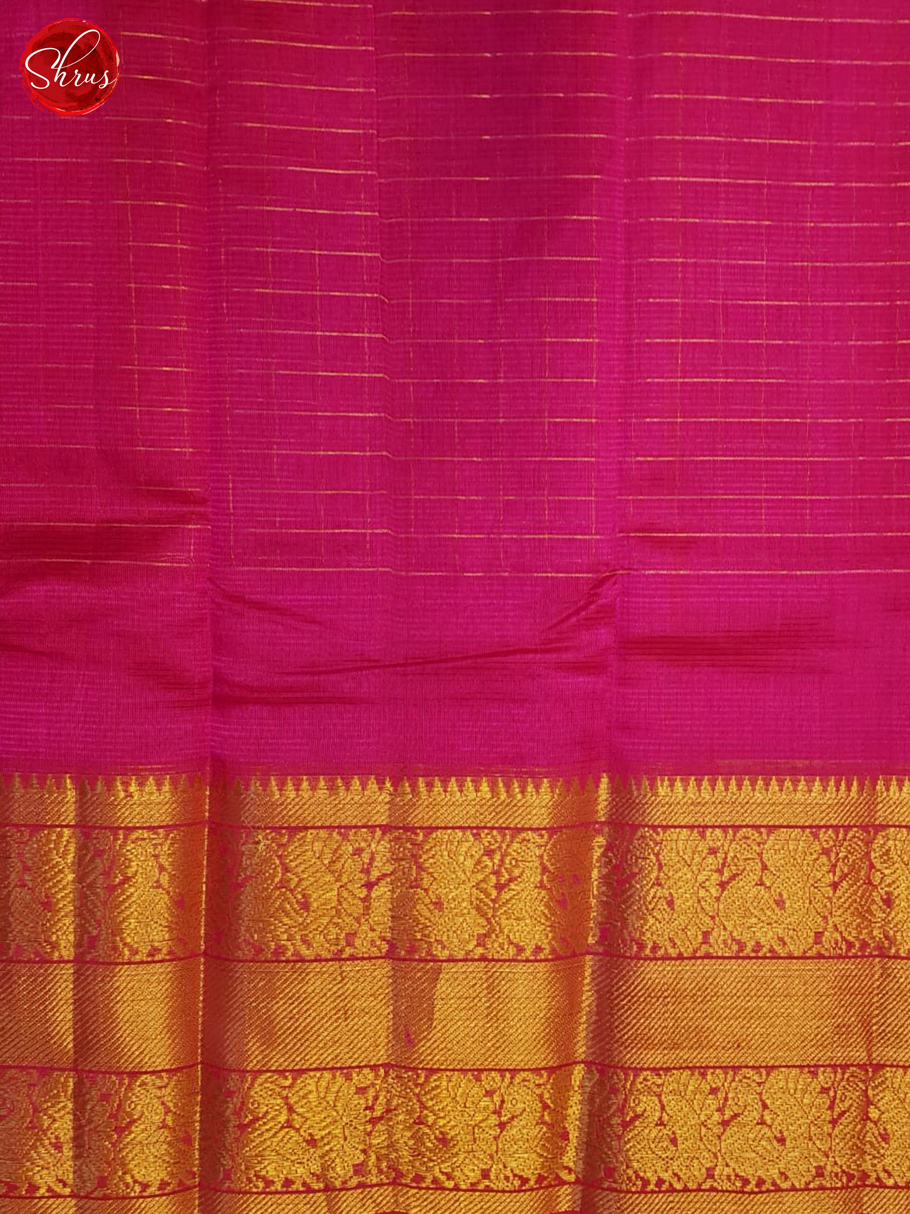 Pink(Single Tone) - Mangalagiri silkcotton Saree - Shop on ShrusEternity.com
