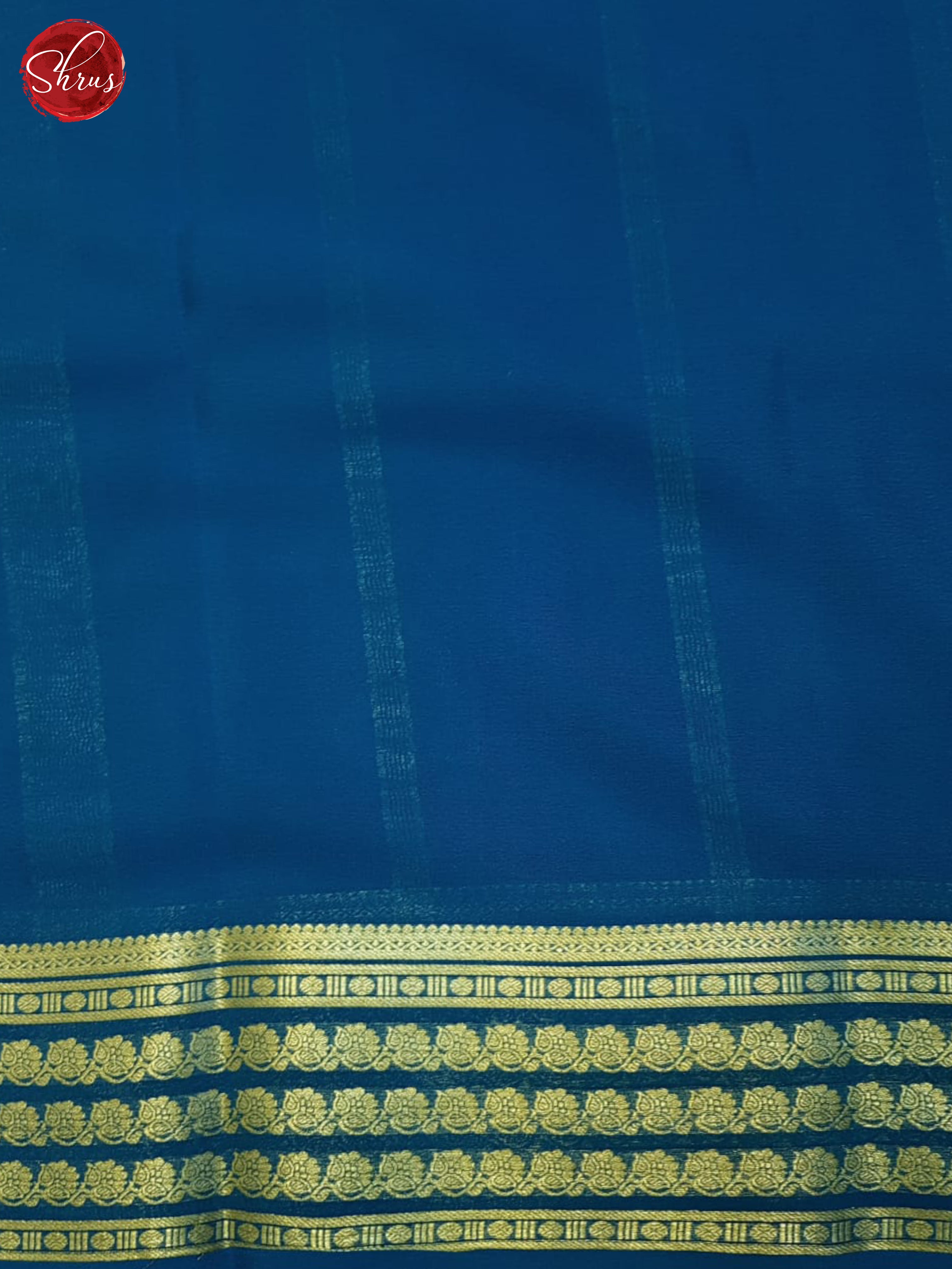 Green & Blue-Mysore Silk Saree - Shop on ShrusEternity.com