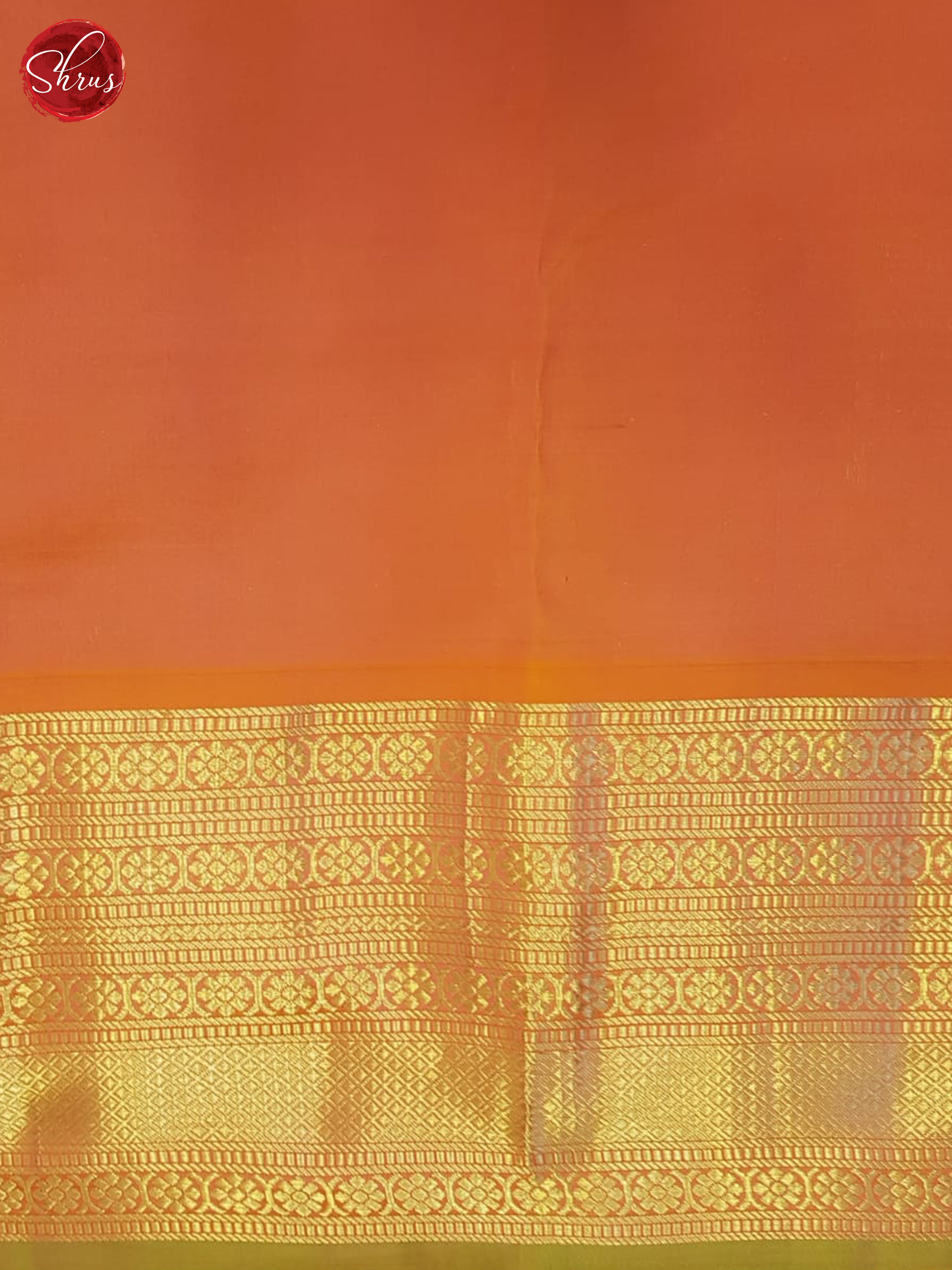 Purple And Orange- Kanchipuram Silk Saree - Shop on ShrusEternity.com