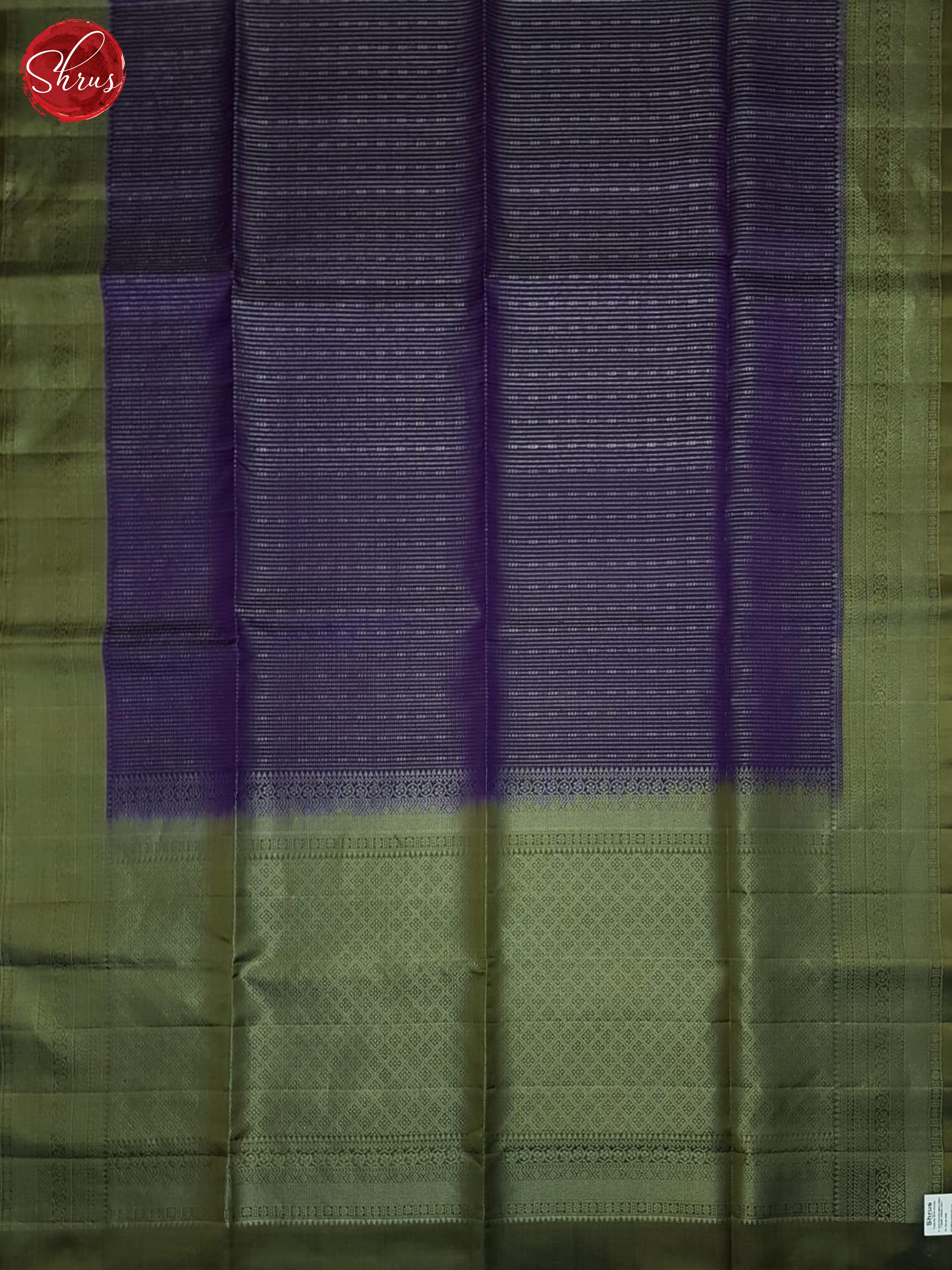 Purple & Green - Soft Silk Saree