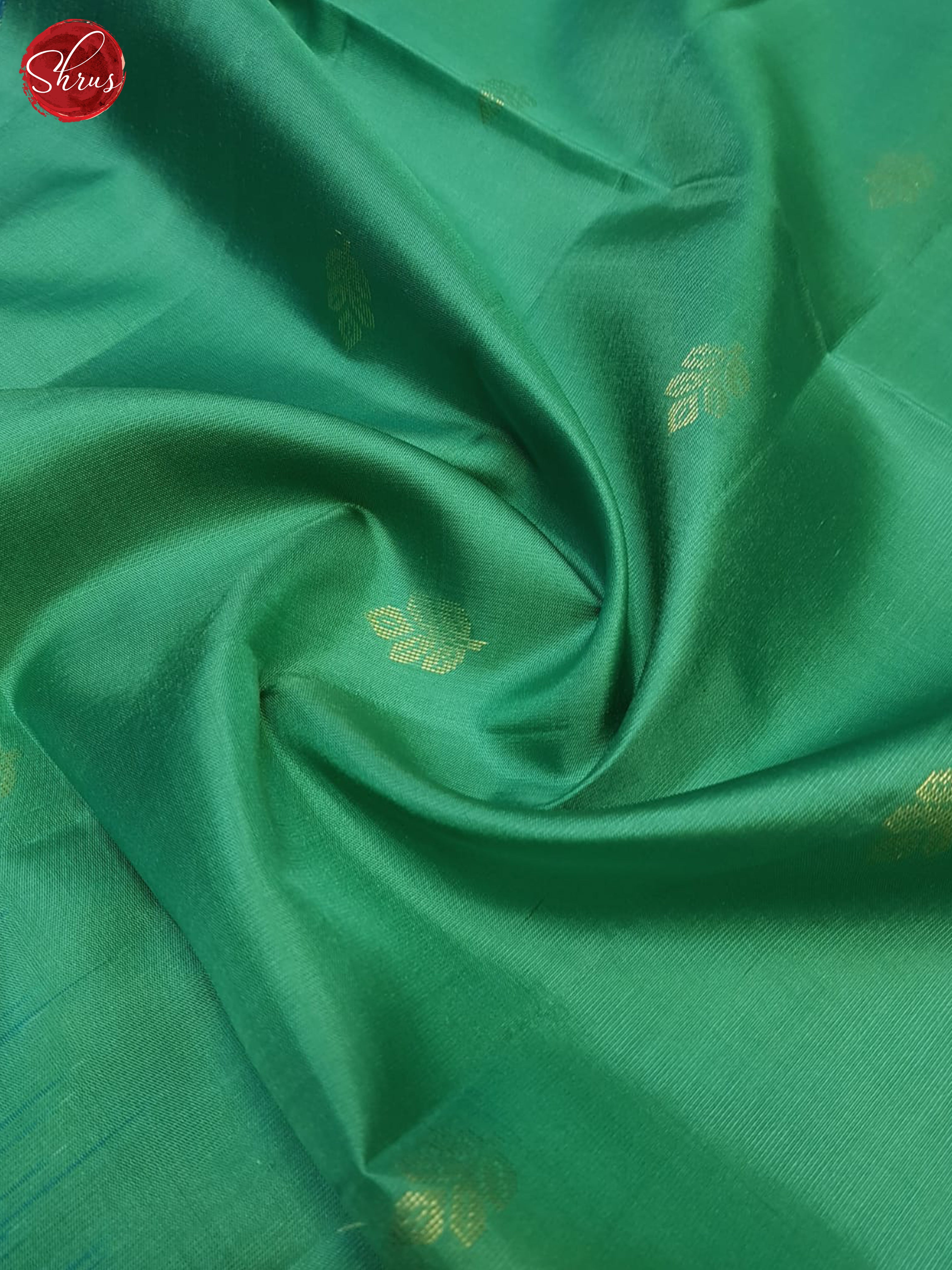 Green & Blue  - Soft Silk Saree - Shop on ShrusEternity.com