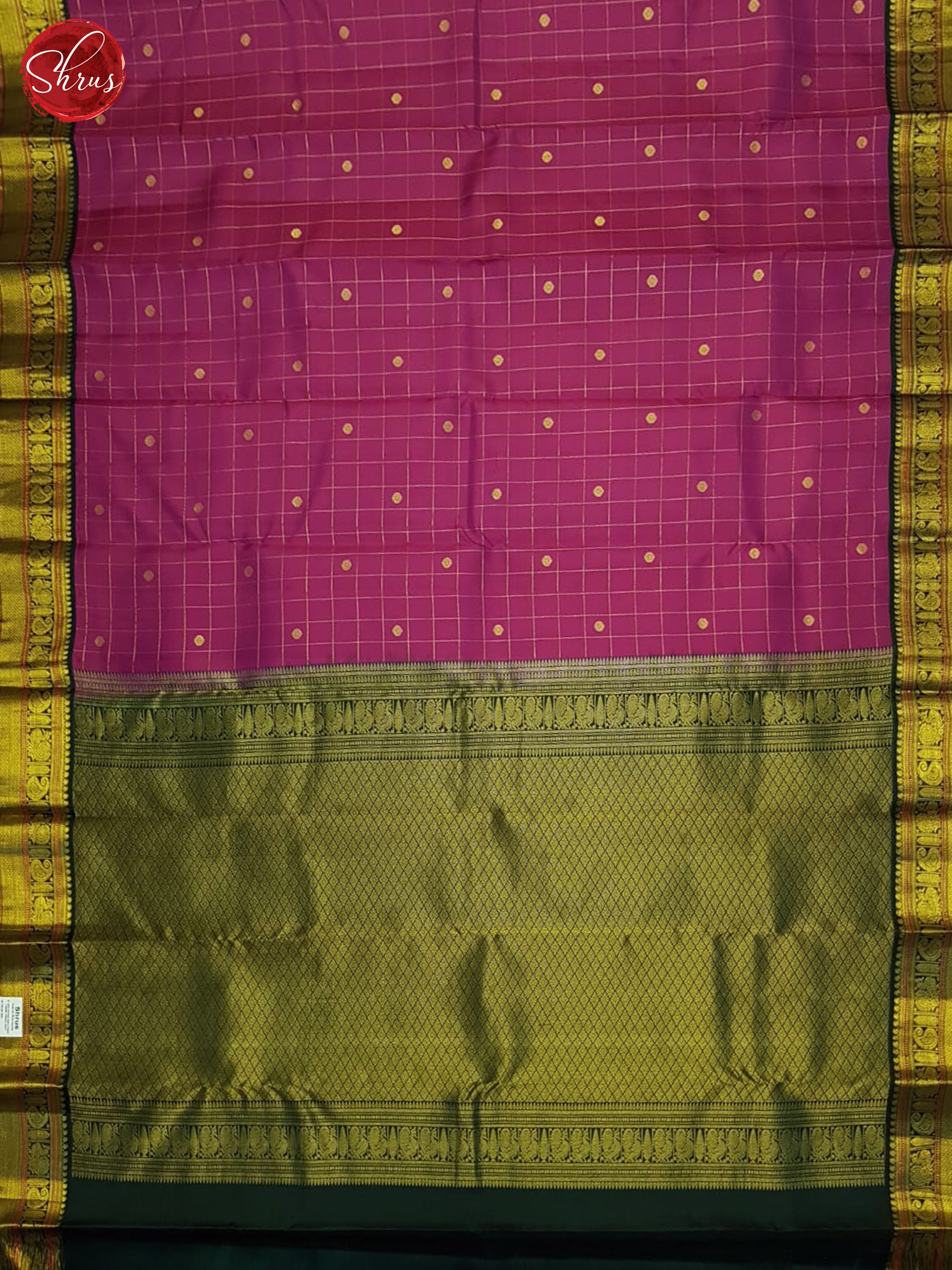 Vadamalli And Green- Kanchipuram Silk Saree - Shop on ShrusEternity.com