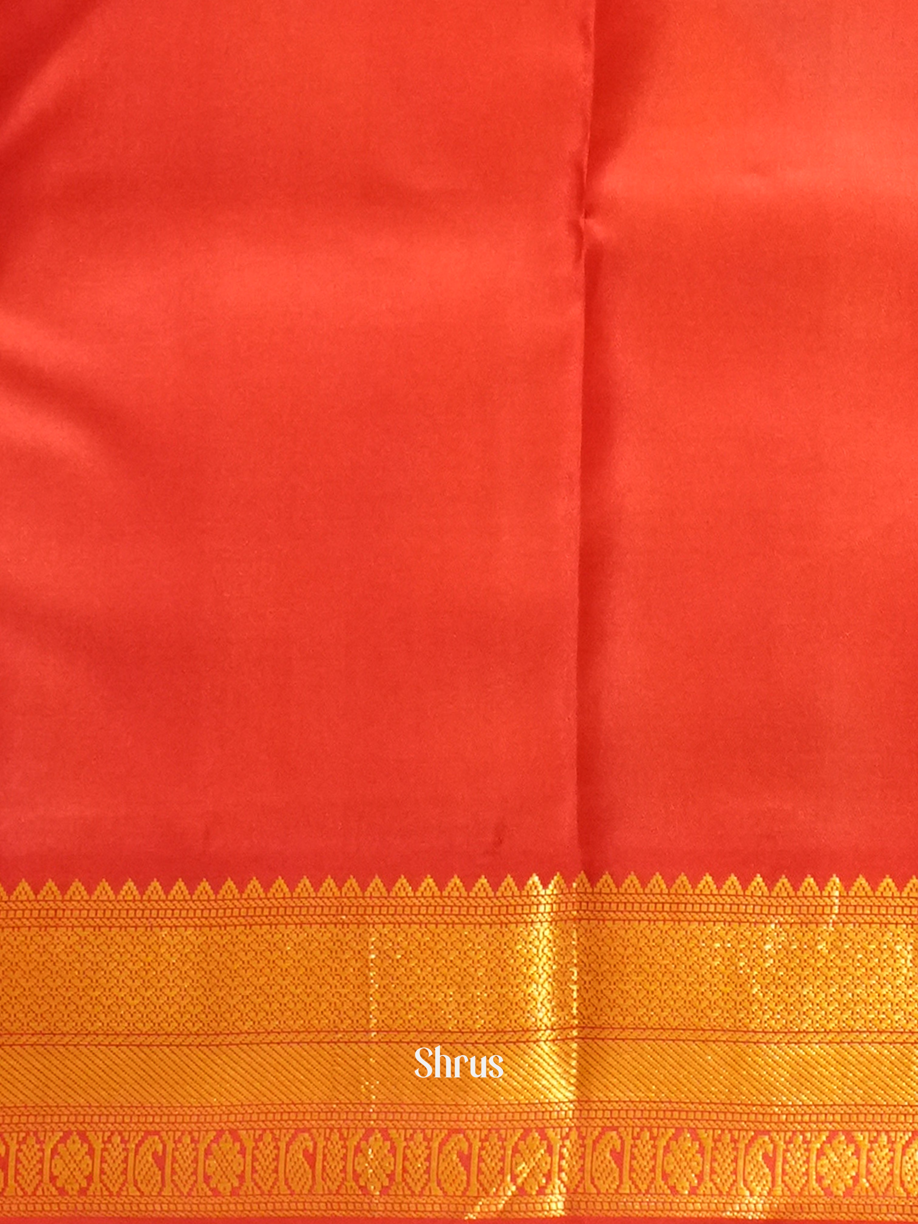 Green And Red - Korvai Kanchipuram Silk Saree