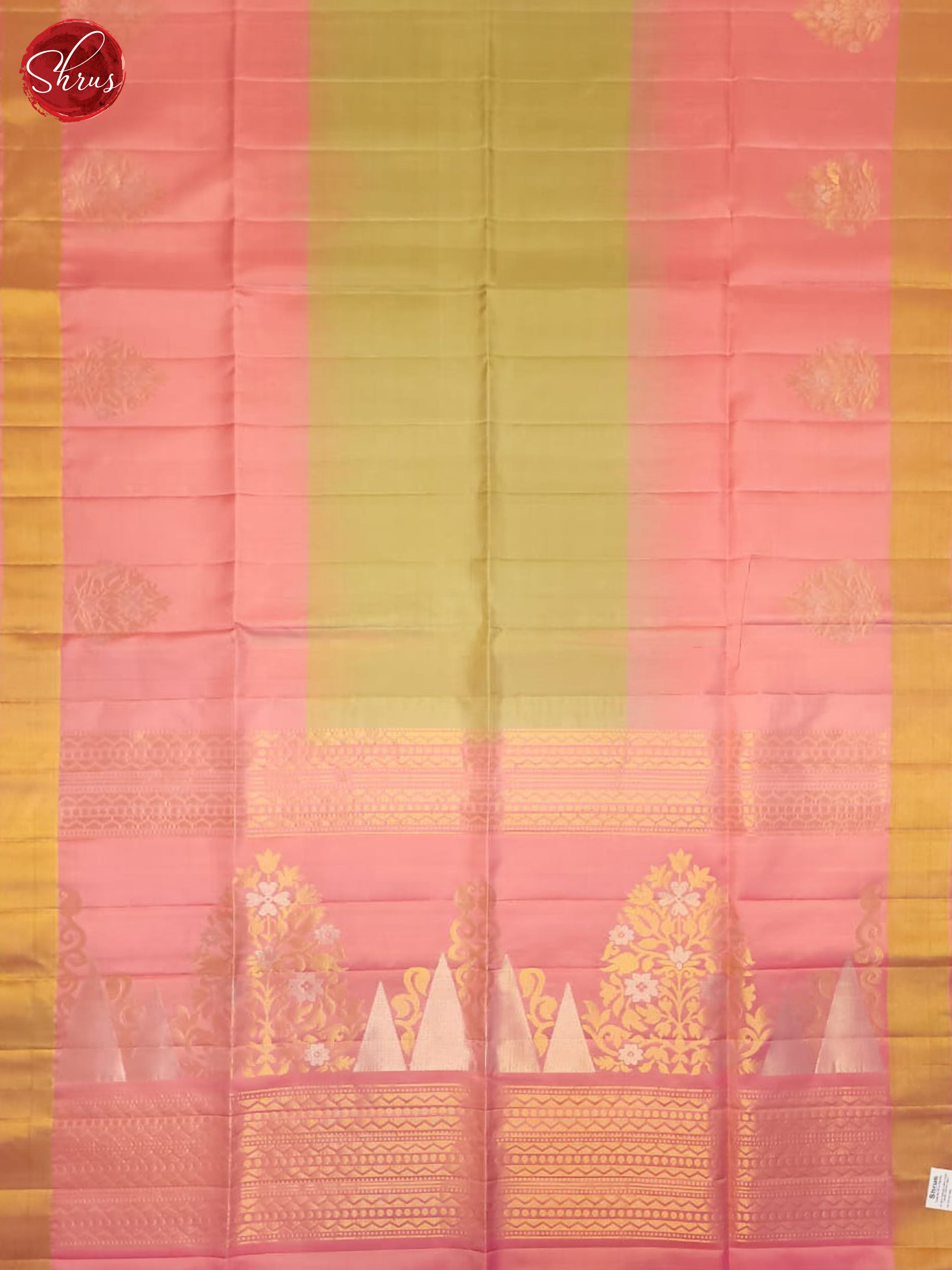 Elachi Green And Pink- Soft Silk Saree - Shop on ShrusEternity.com