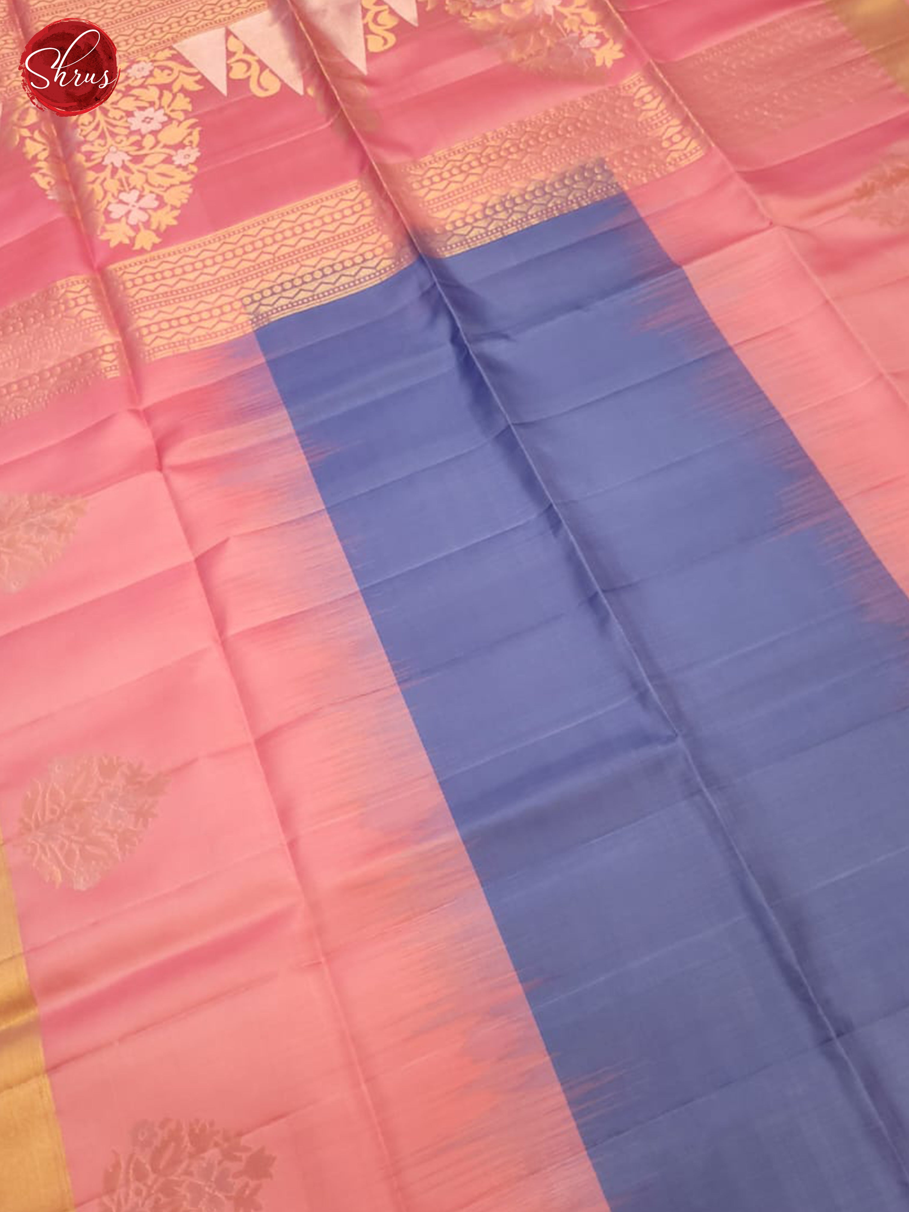 Blue And Pink- Soft Silk Saree - Shop on ShrusEternity.com