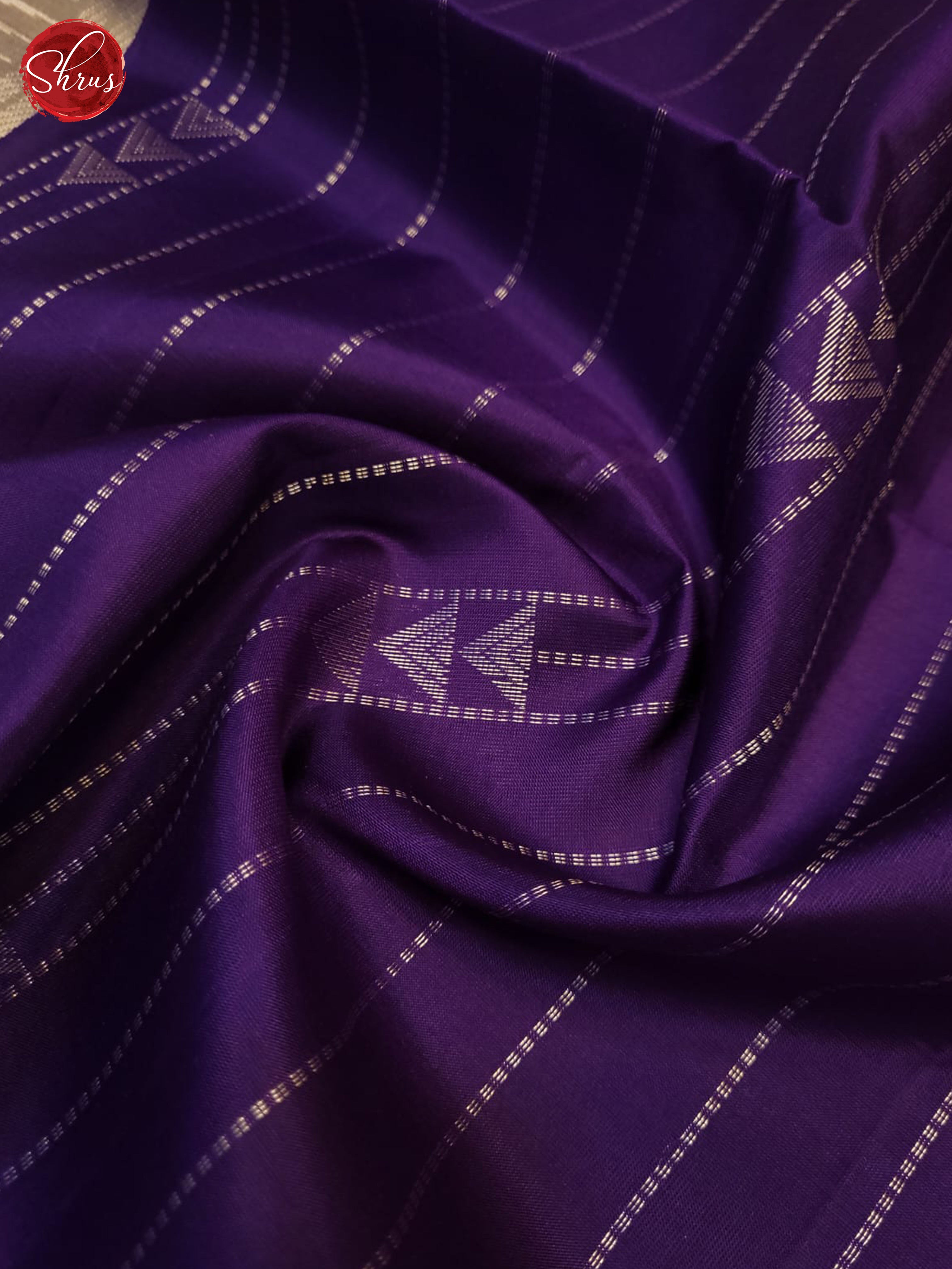 Purple And Beige- Soft Silk Saree - Shop on ShrusEternity.com