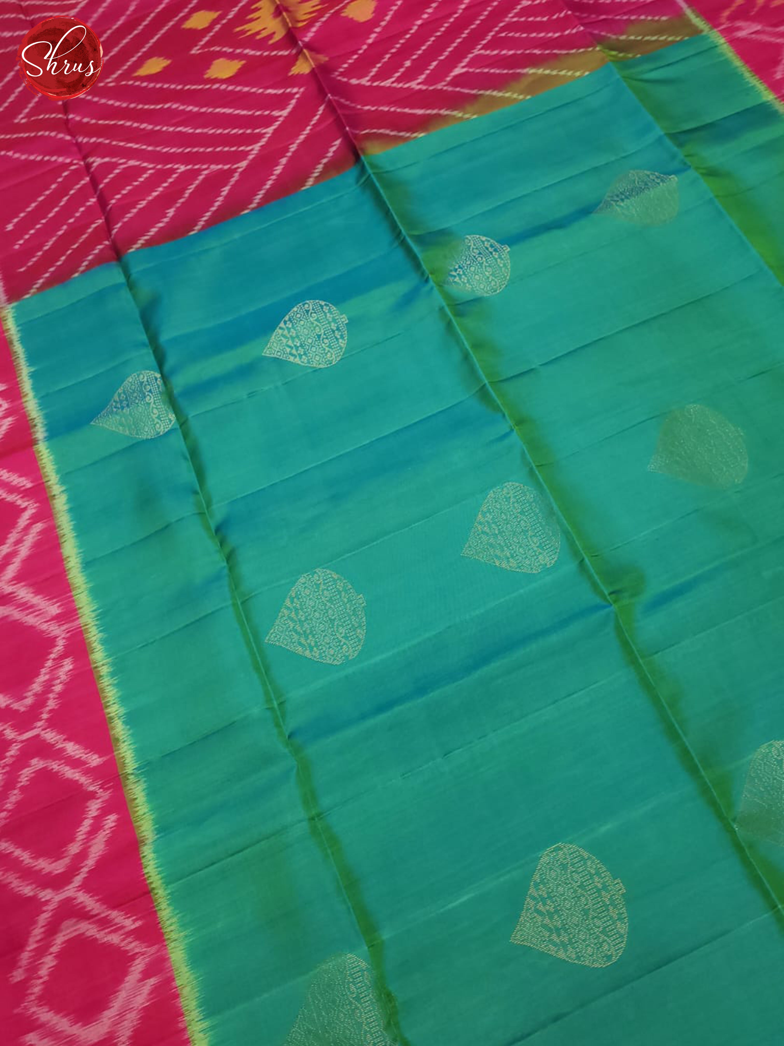 Blue And Pink- Soft Silk Saree - Shop on ShrusEternity.com