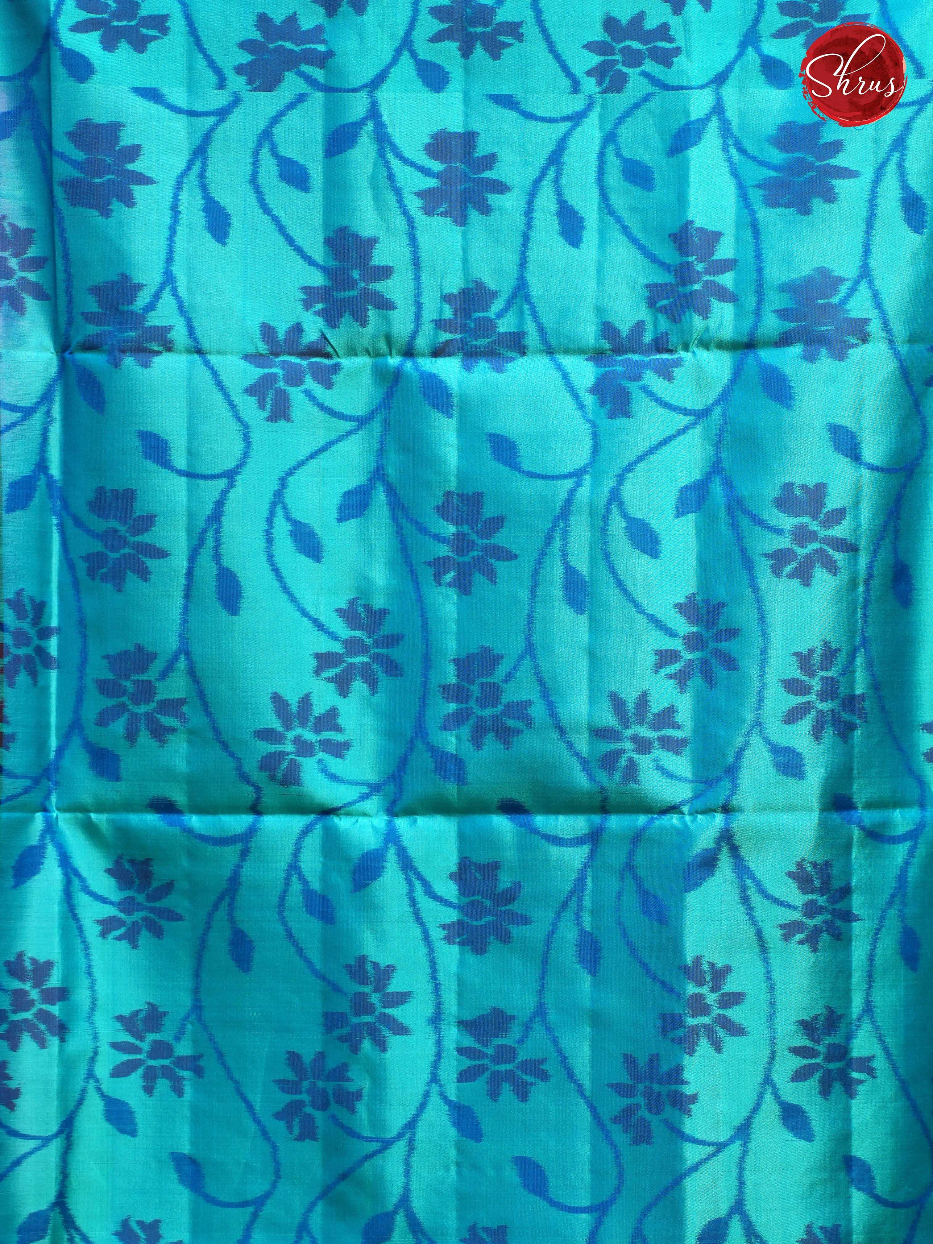 Grey & Blue - Soft Silk Saree - Shop on ShrusEternity.com