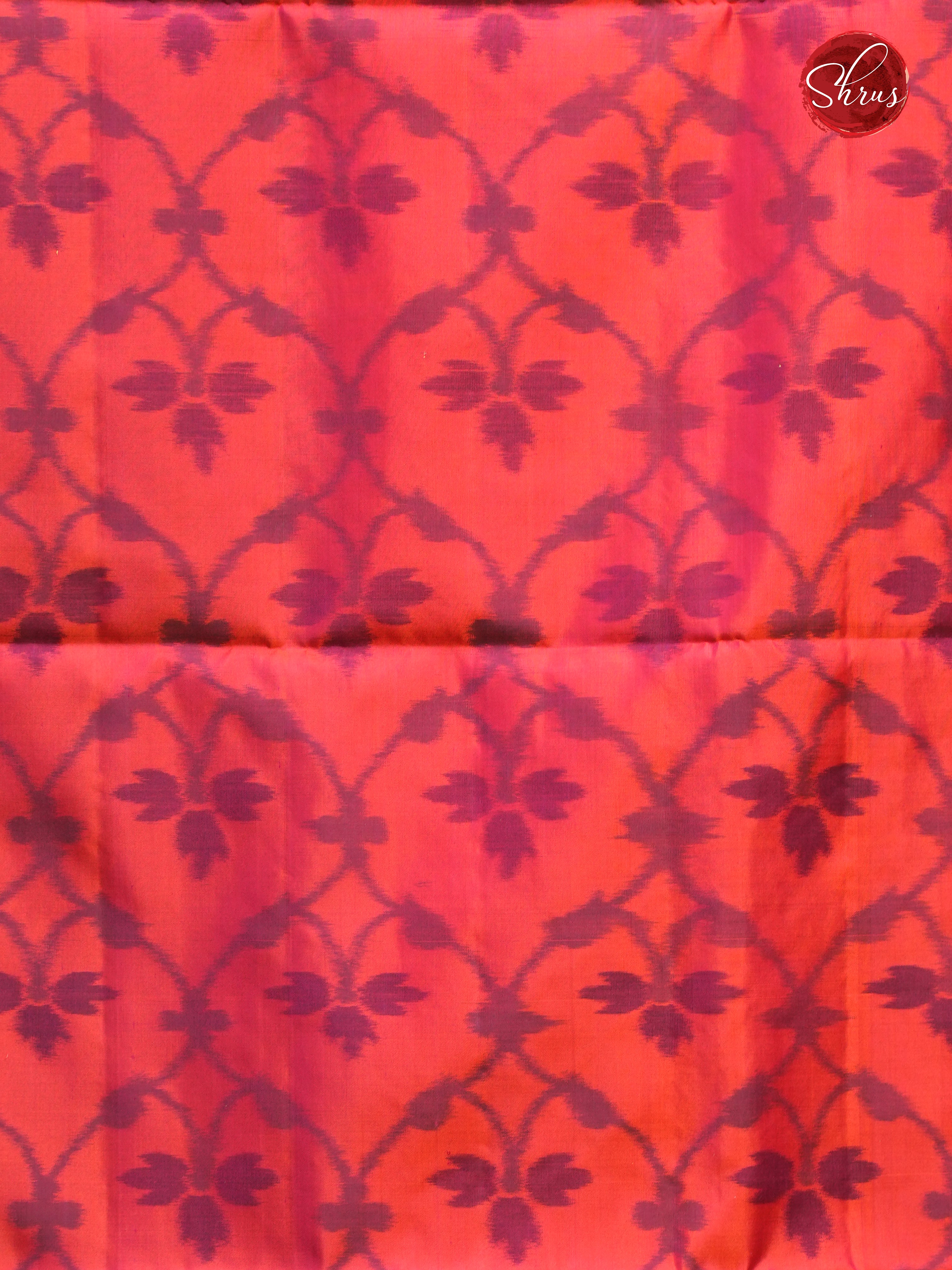 Blue & Red - Soft Silk Saree - Shop on ShrusEternity.com