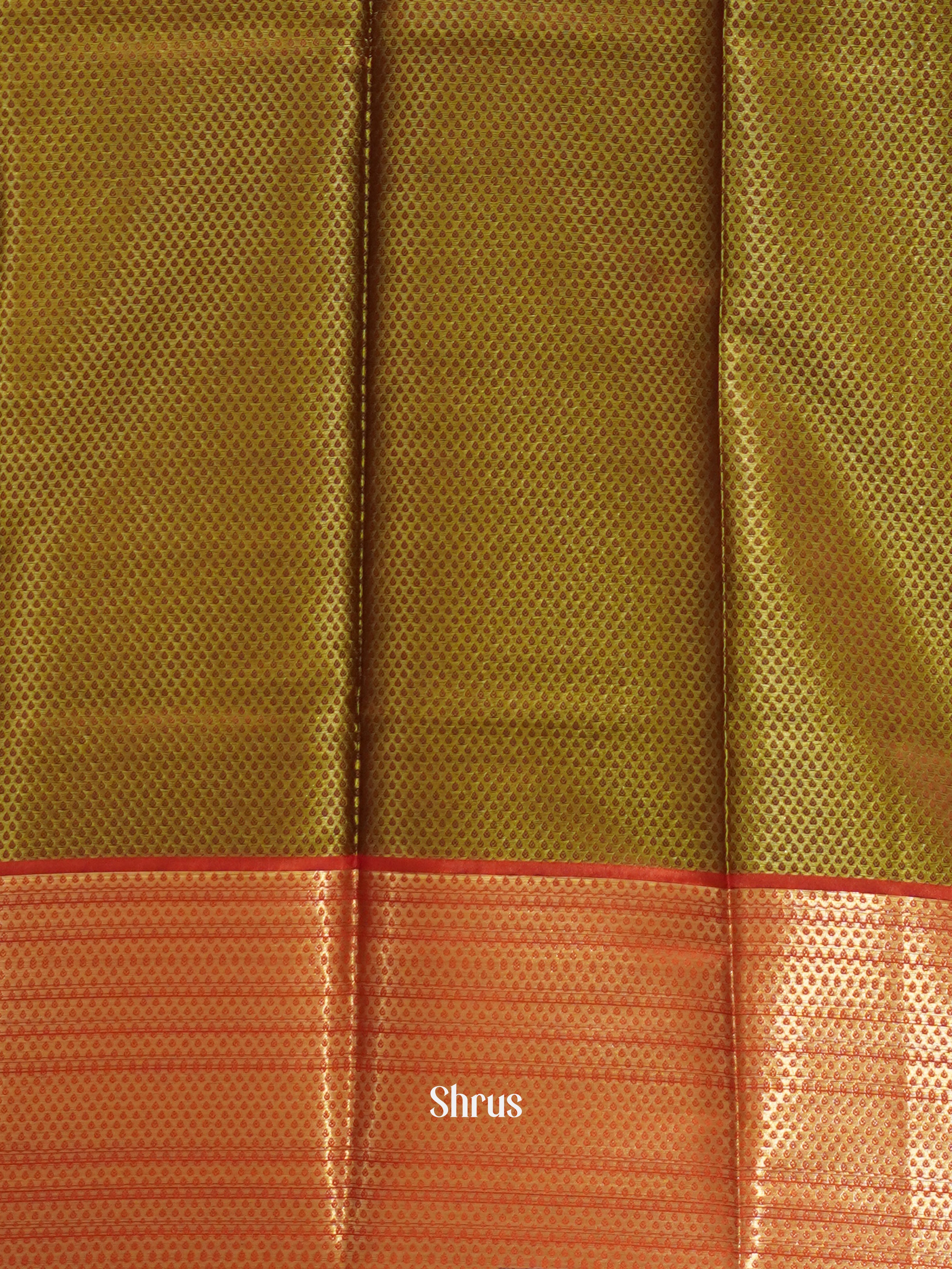 Green & Red - Tanchoi Semi Silk Saree - Shop on ShrusEternity.com