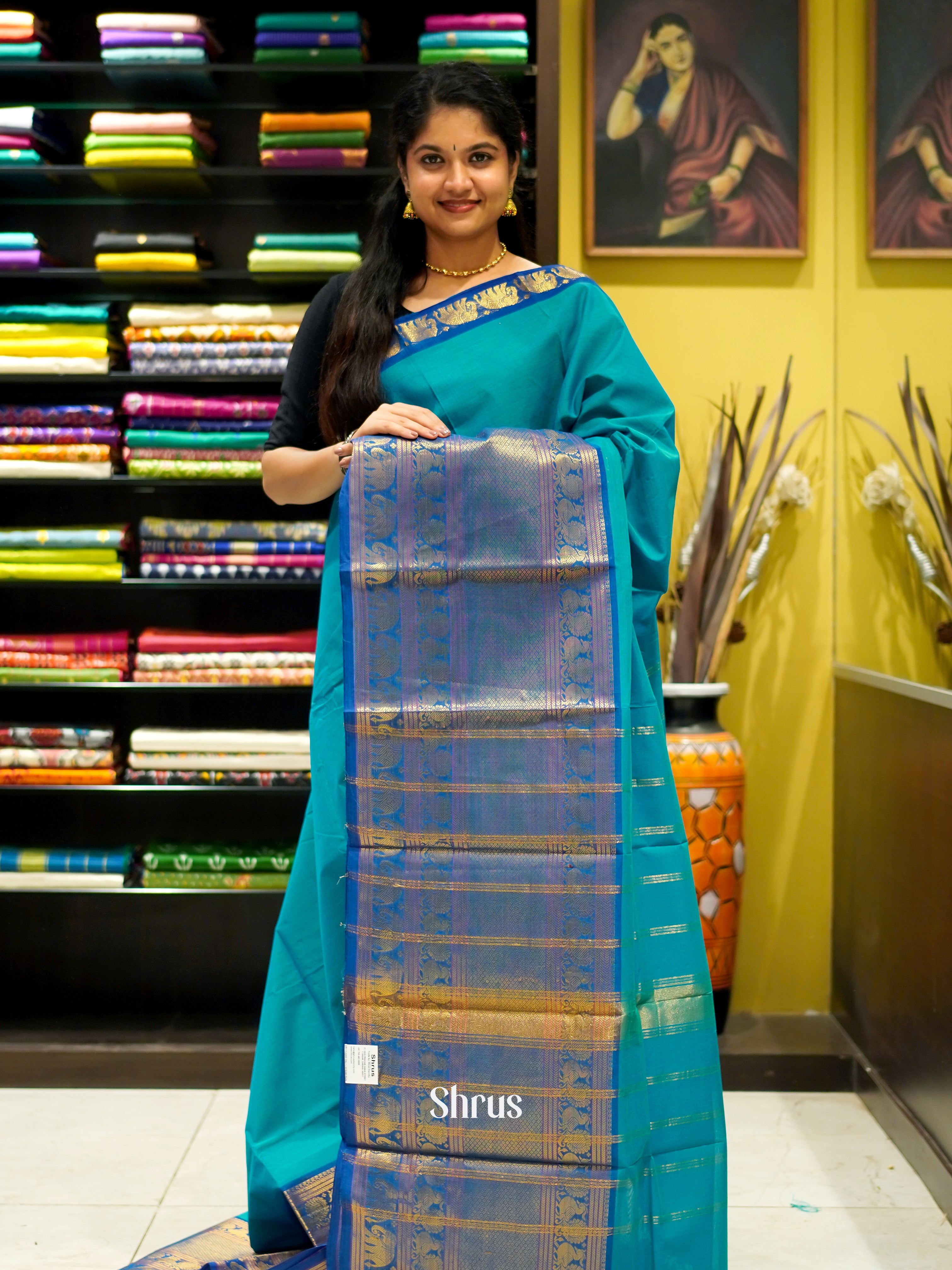 Blue - Narayanpet Cotton - Shop on ShrusEternity.com