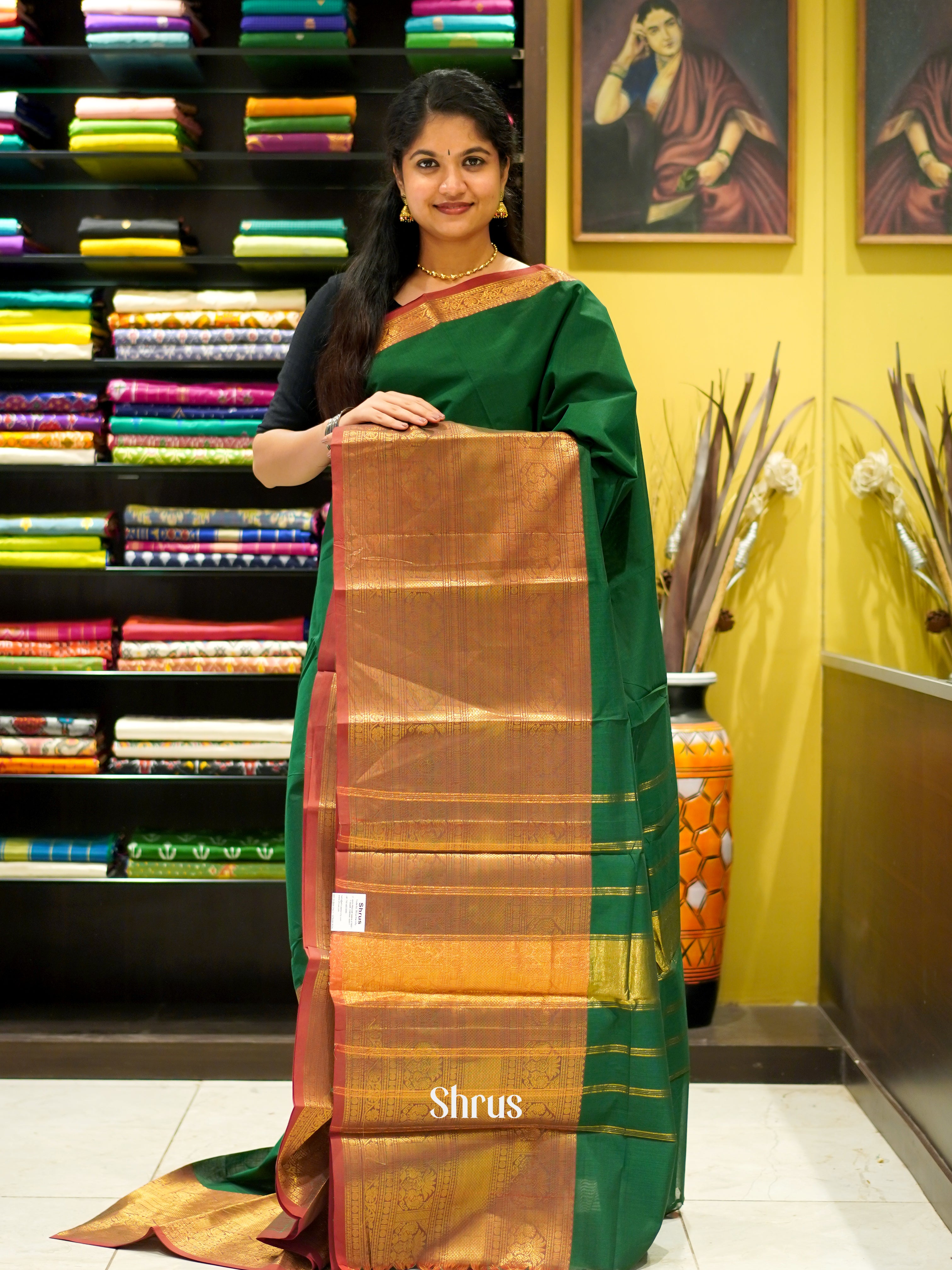 Green & Brown - Narayanpet Cotton - Shop on ShrusEternity.com