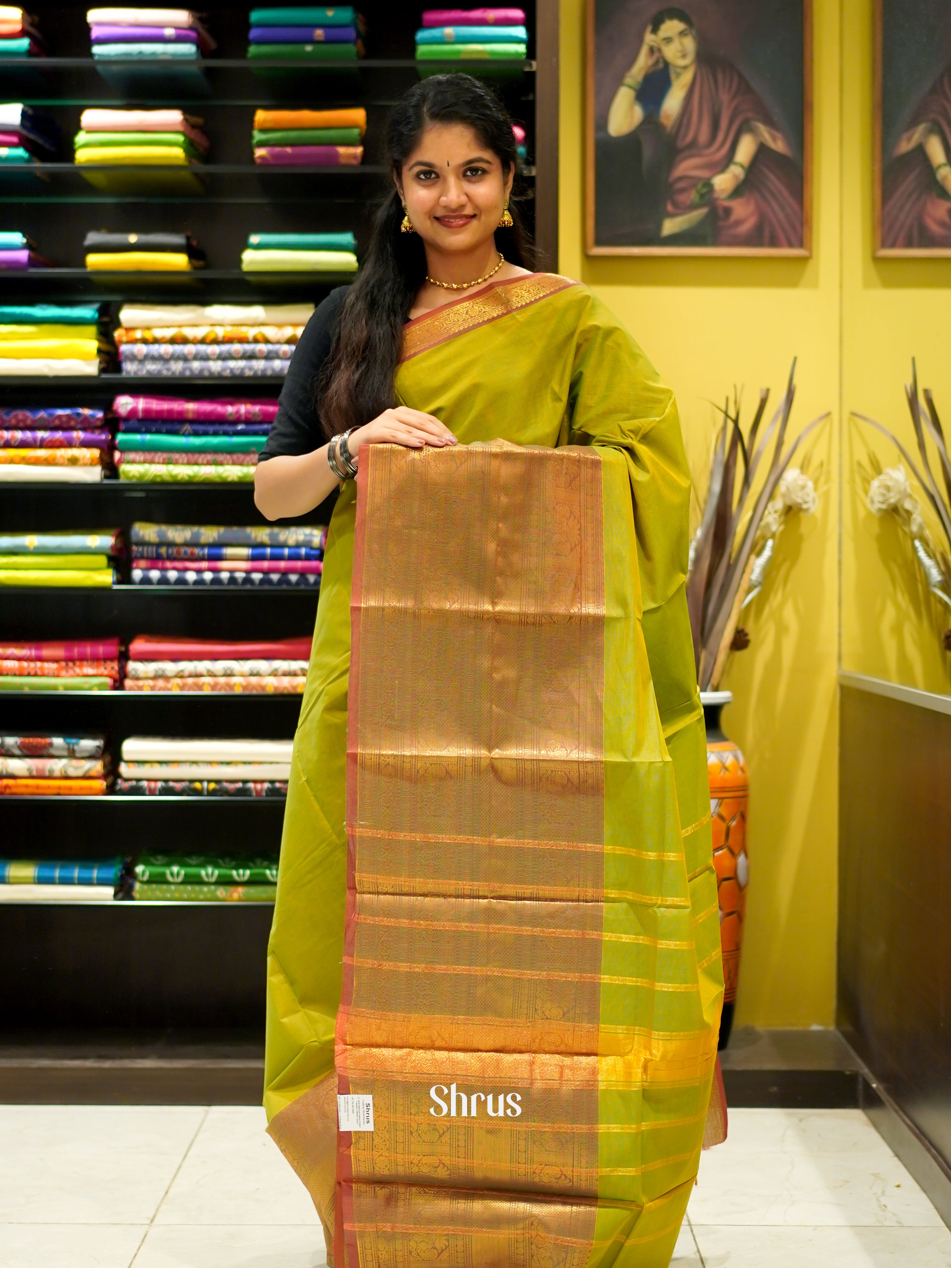 Green & Brown - Narayanpet Cotton - Shop on ShrusEternity.com