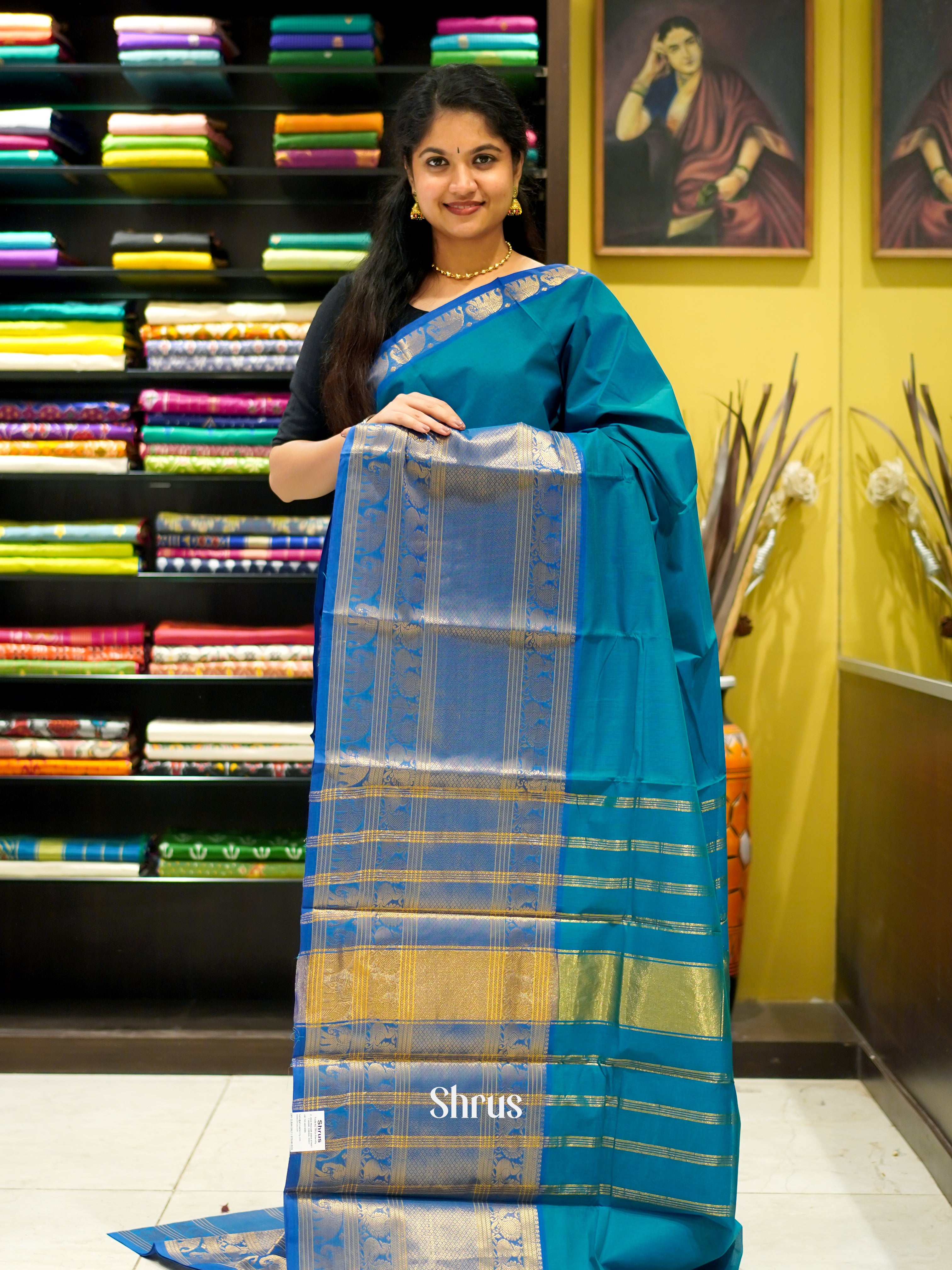 Blue - Narayanpet Cotton - Shop on ShrusEternity.com