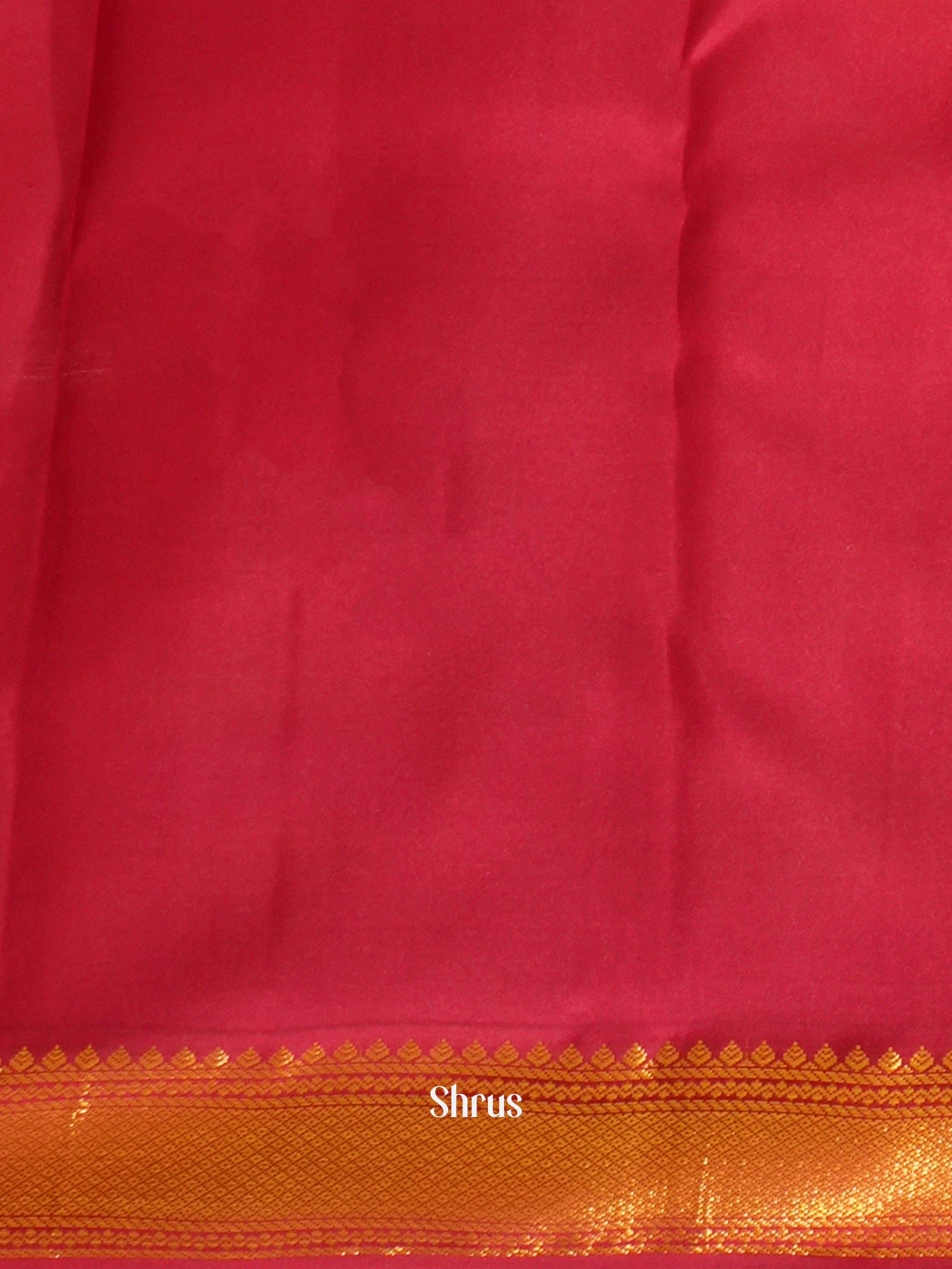 Yellow & Pink - Korvai Kanchipuram silk Saree