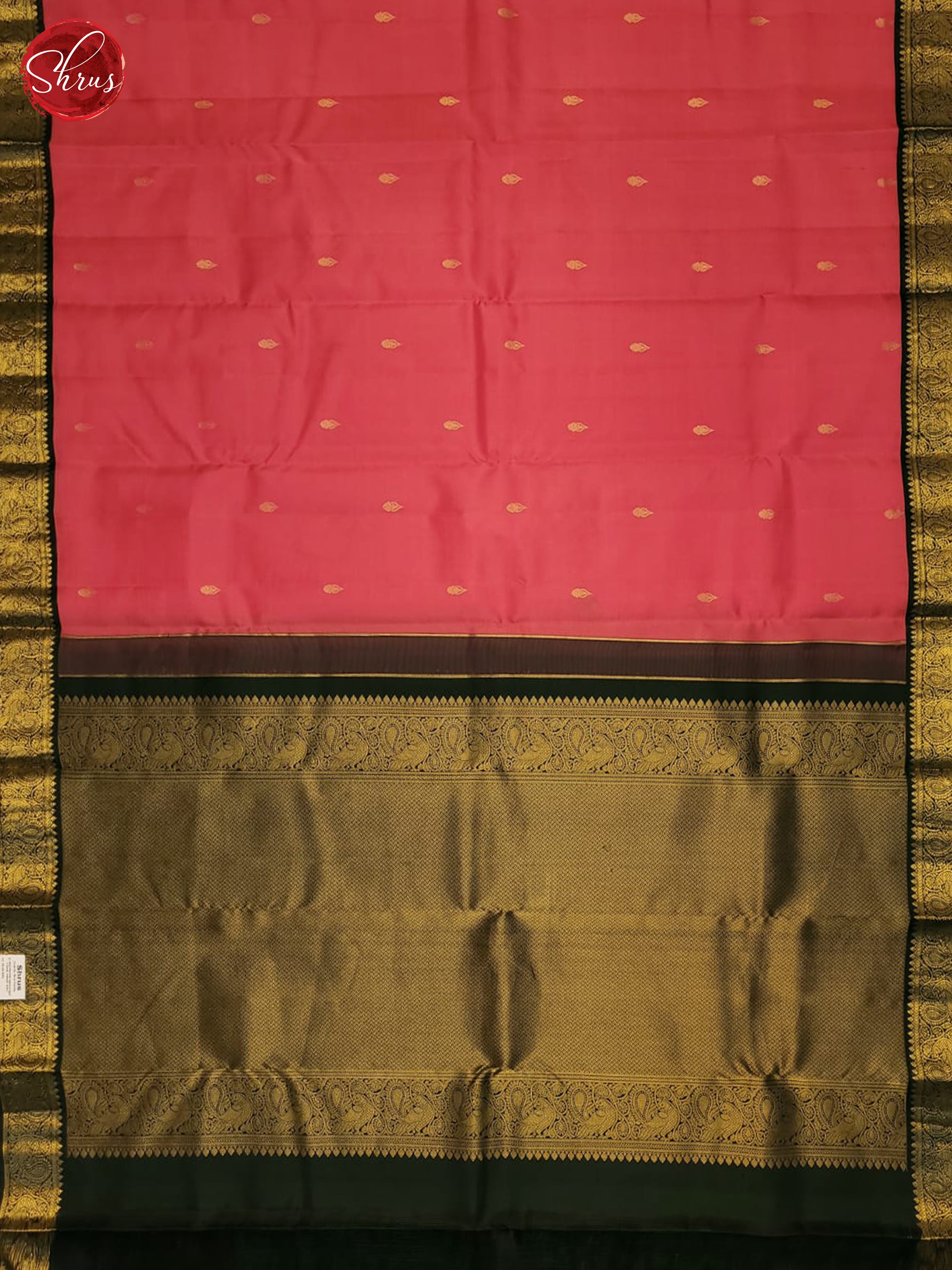 Pink And Green- Kanchipuram Silk Saree