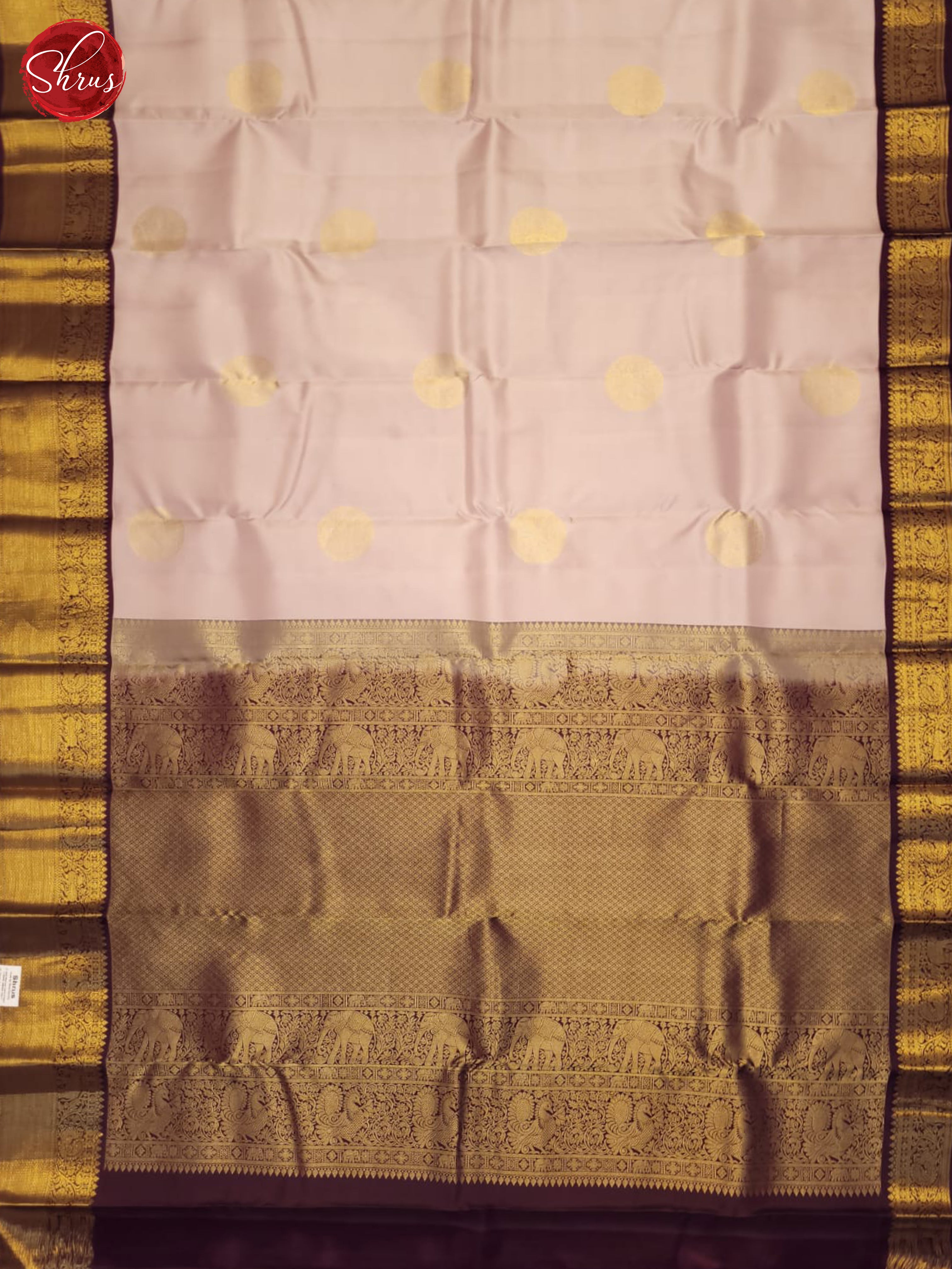 Dusty Lavender & Wine - Kanchipuram silk Saree