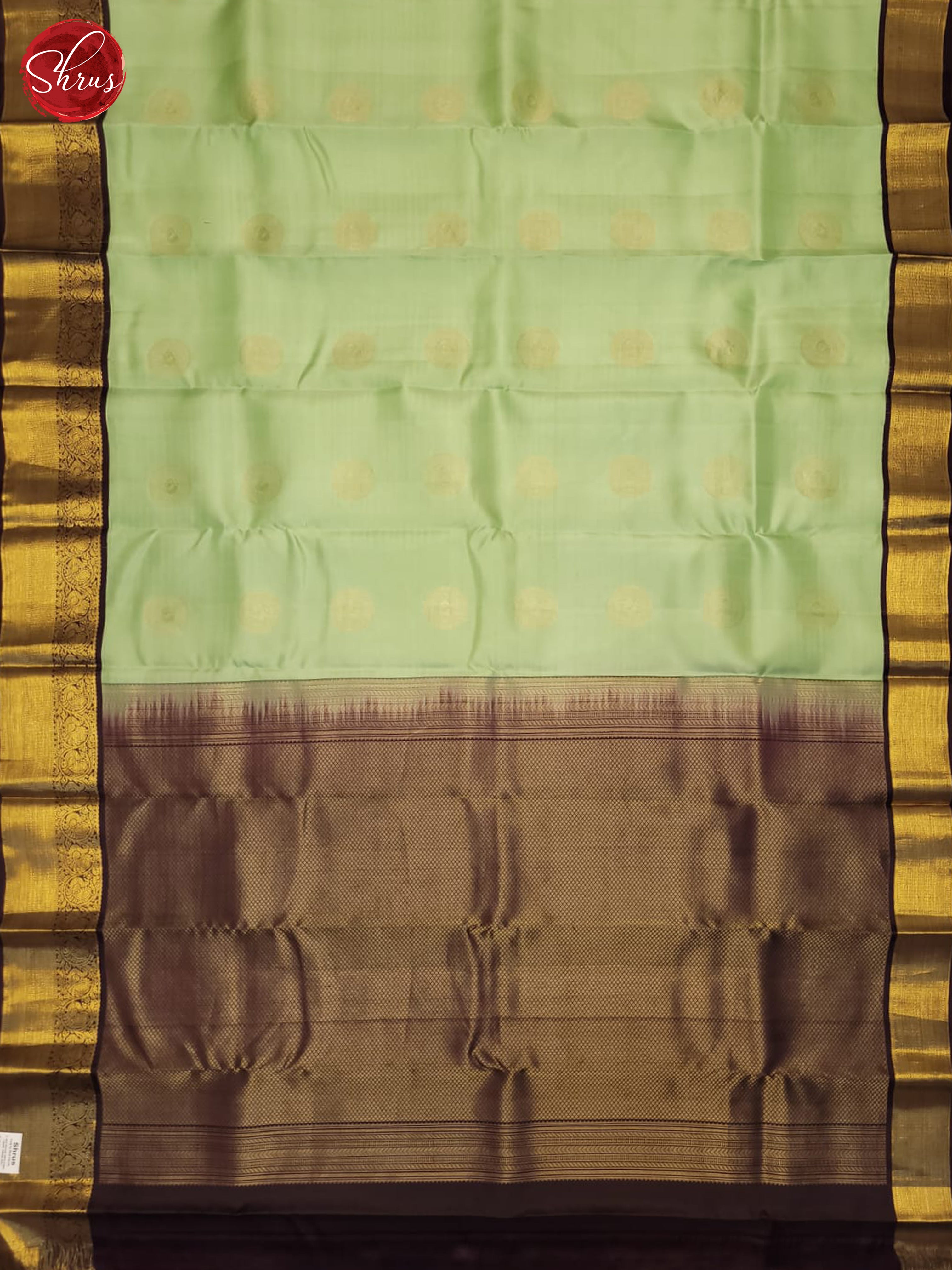 Green & Wine - Kanchipuram silk Saree