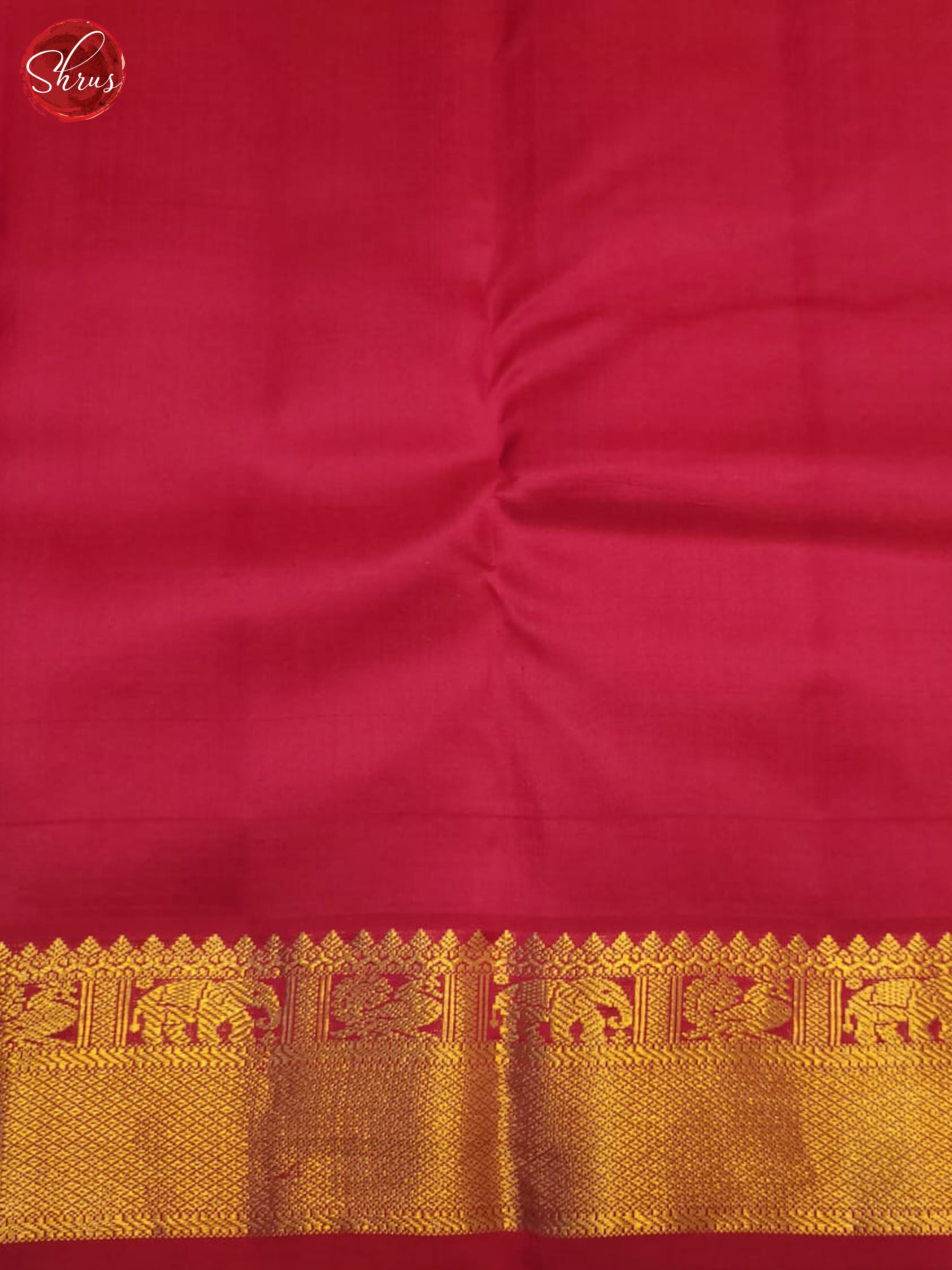 Black & Red- Kanchipuram silk Saree - Shop on ShrusEternity.com