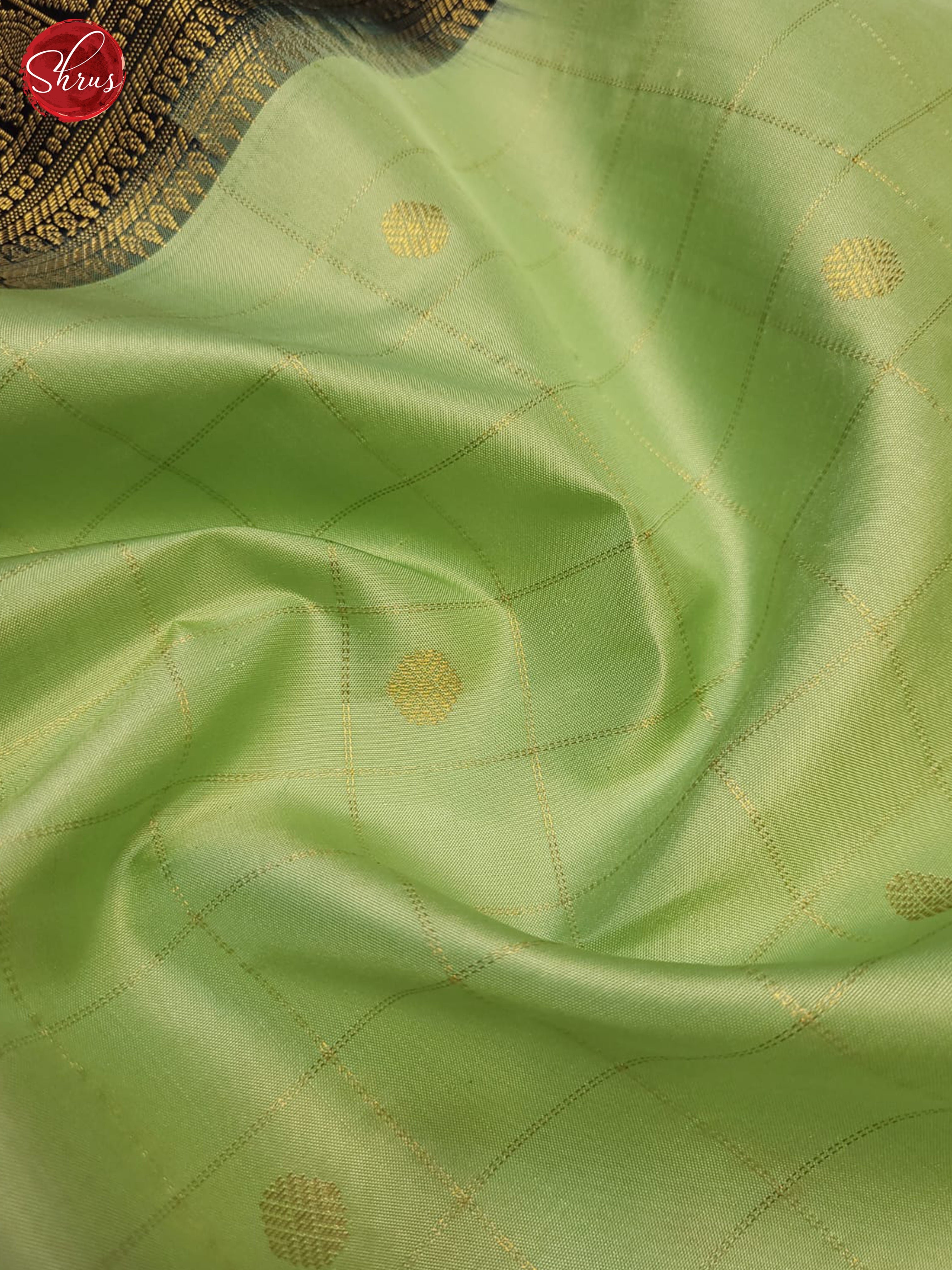 Pista Green & Green - Kanchipuram Silk Saree - Shop on ShrusEternity.com