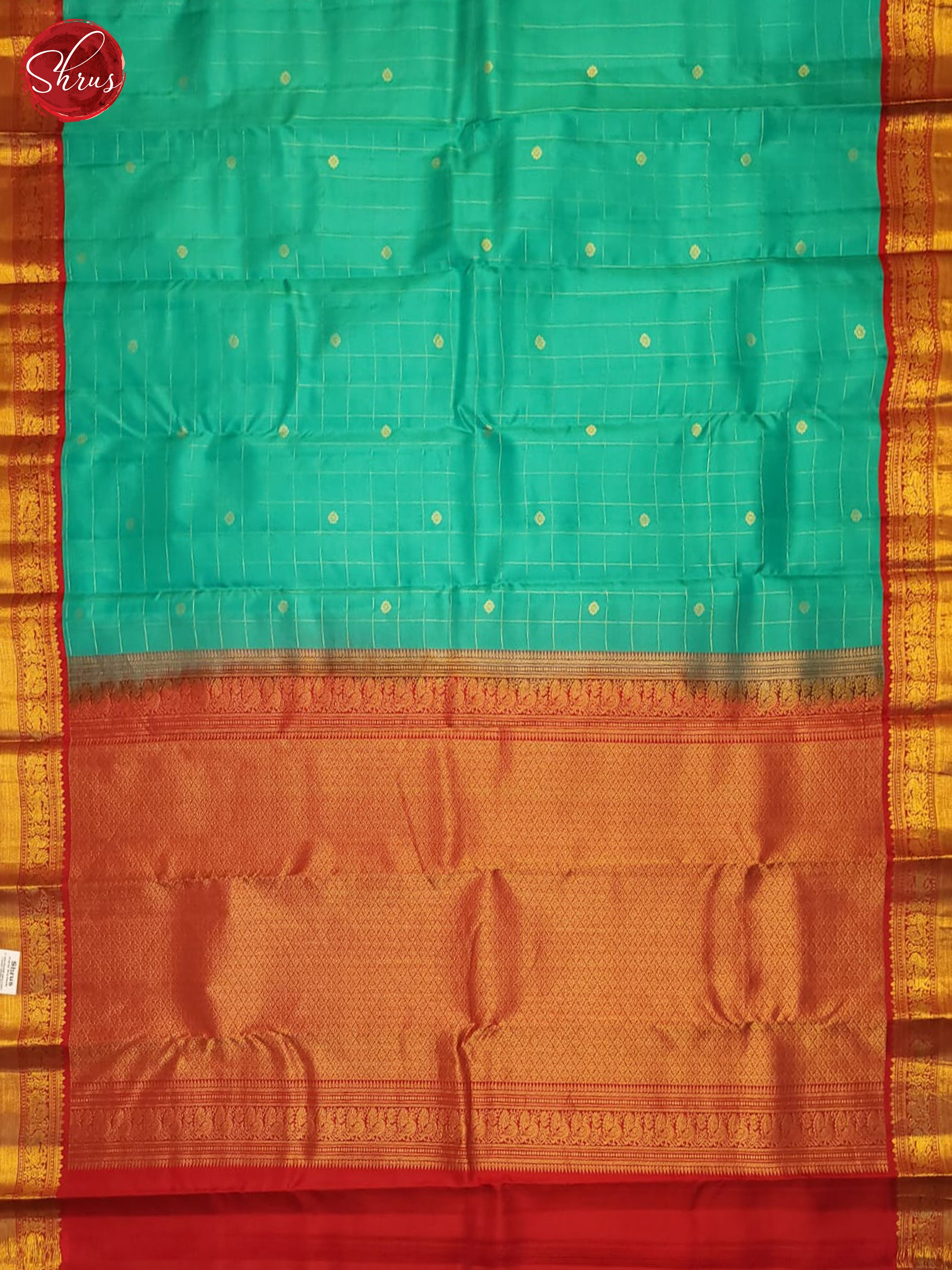 Blue And Red - Kanchipuram Silk Saree