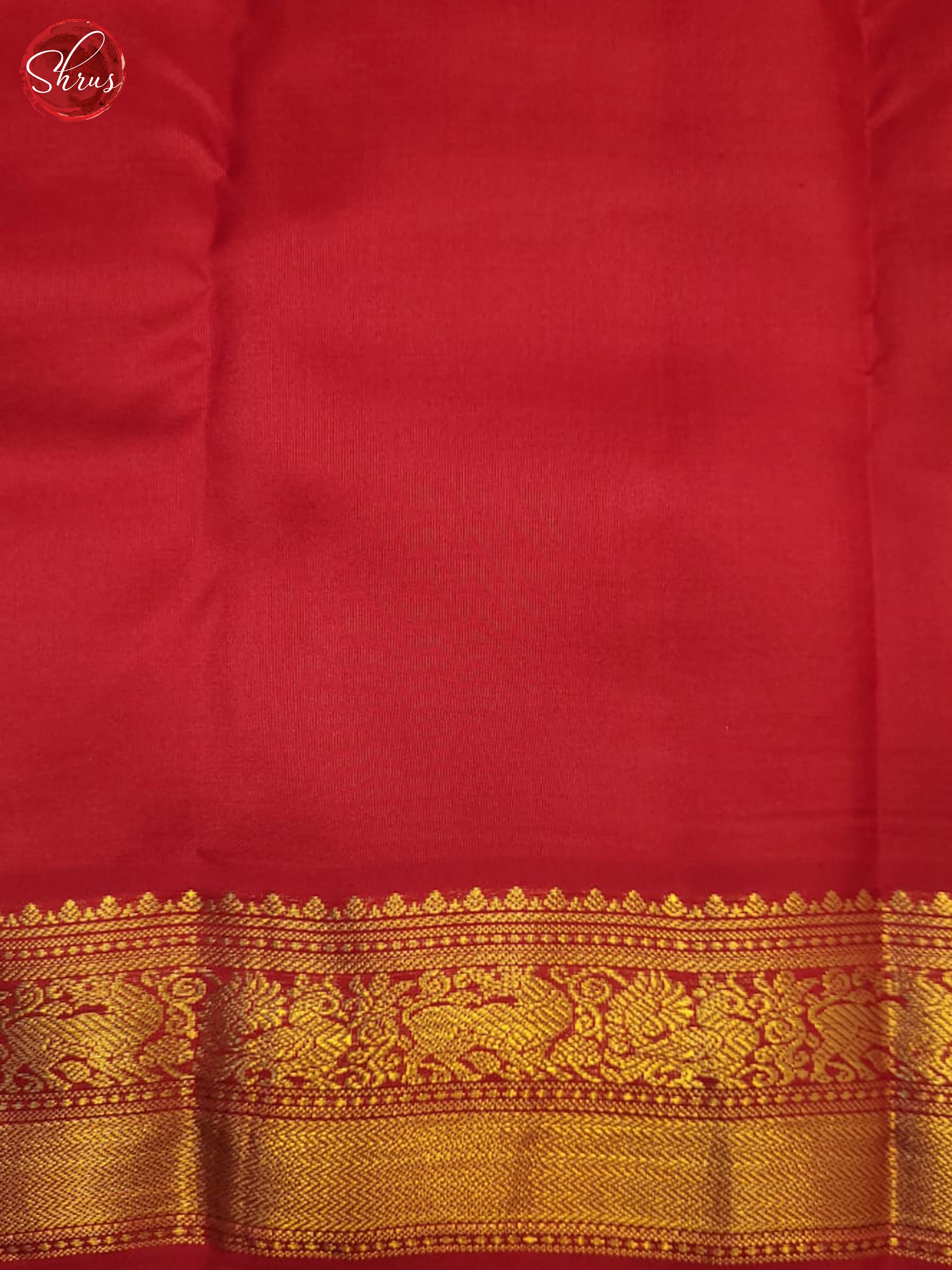 Blue And Red - Kanchipuram Silk Saree - Shop on ShrusEternity.com