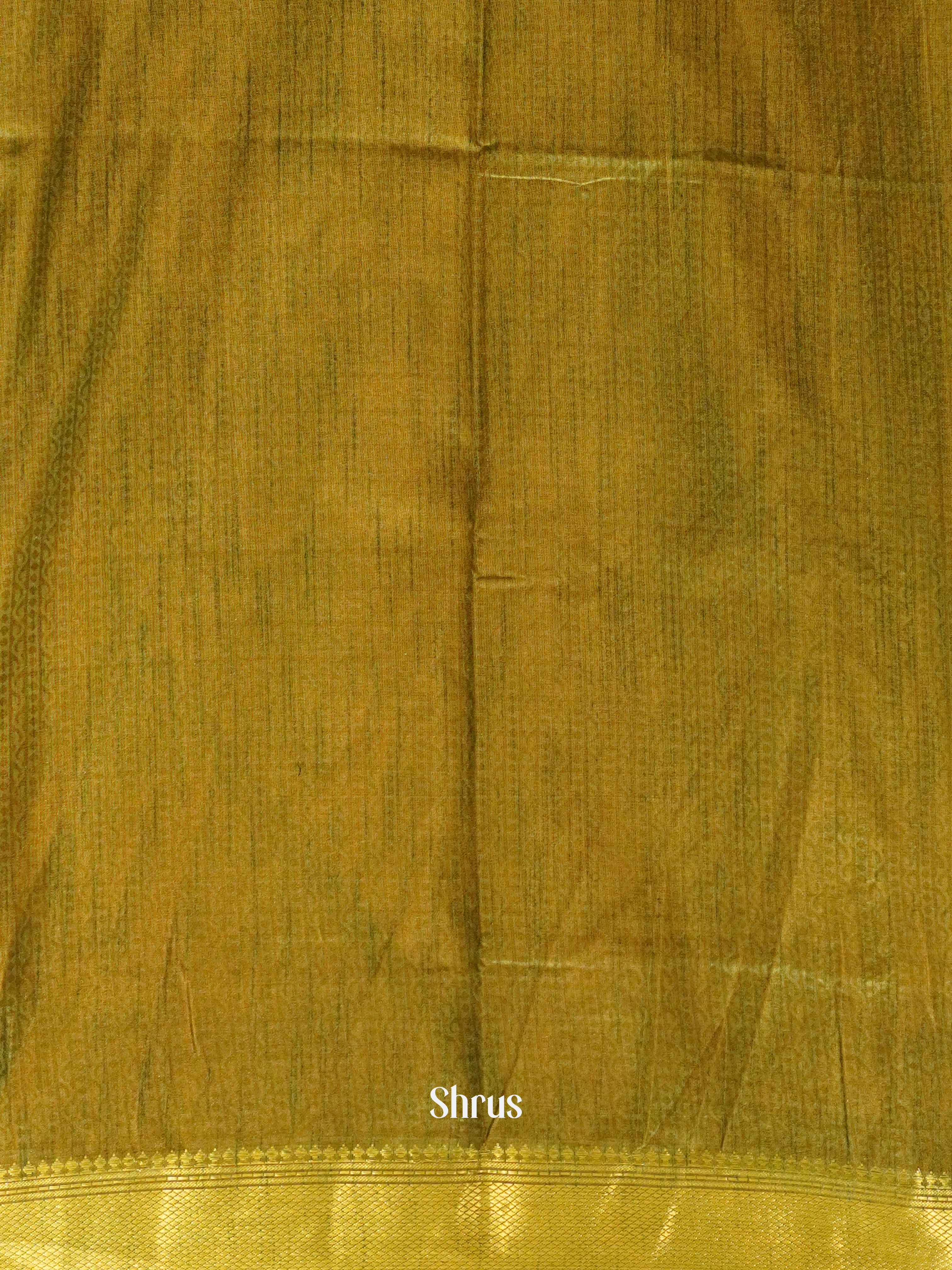 Mustard & Green - Semi Patola Saree - Shop on ShrusEternity.com