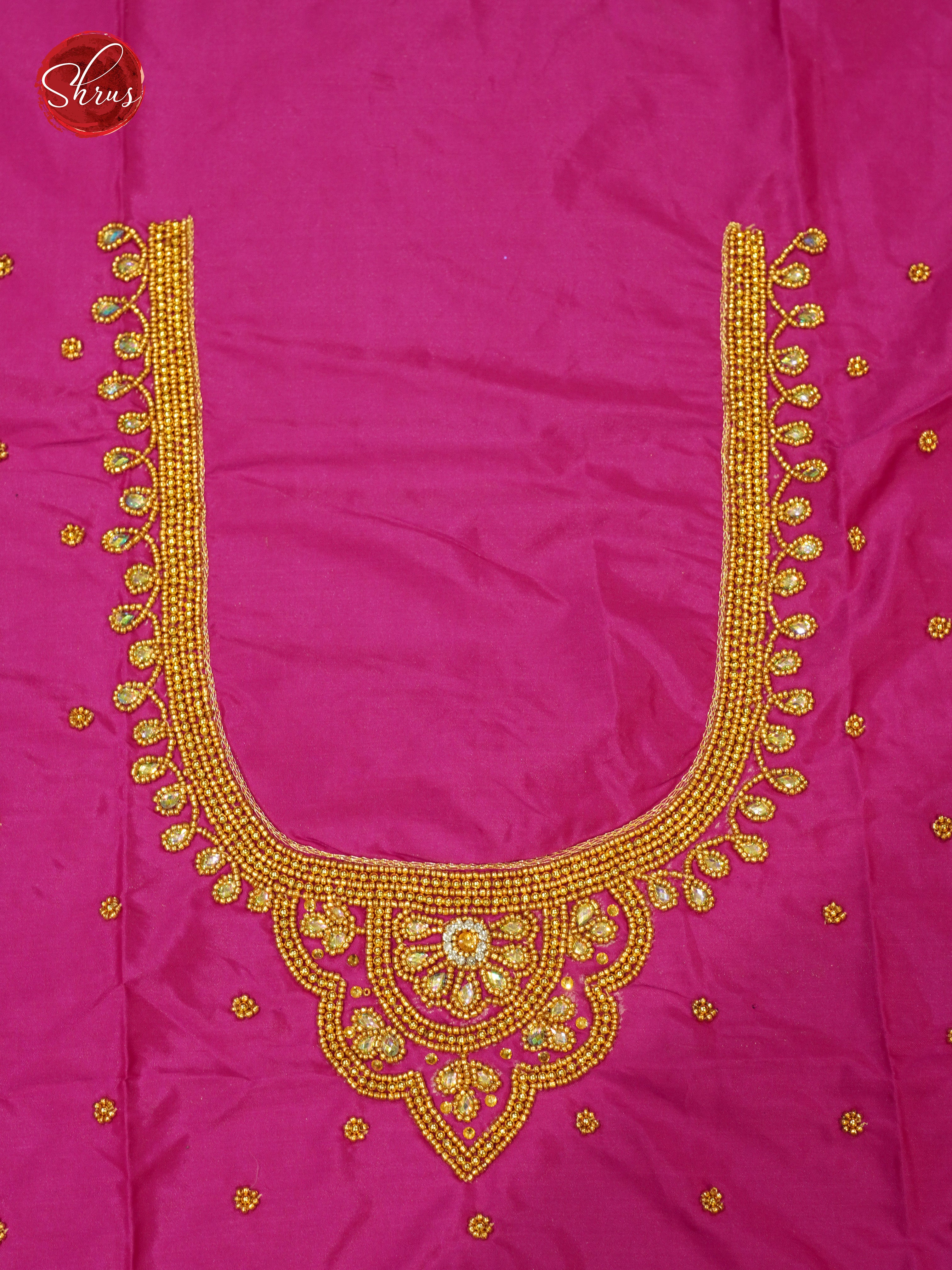 Pink - Aari Blouse - Shop on ShrusEternity.com