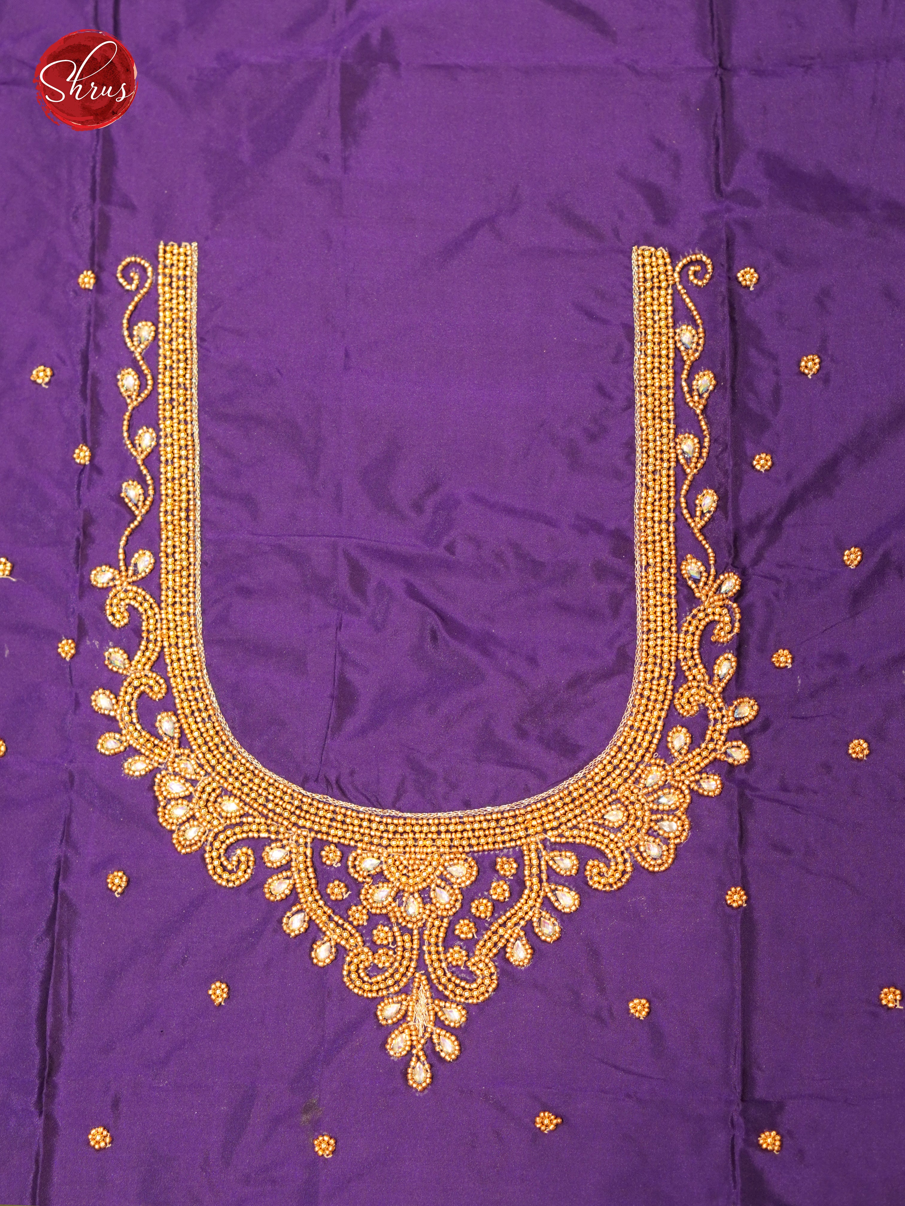 Purple - Aari Blouse - Shop on ShrusEternity.com