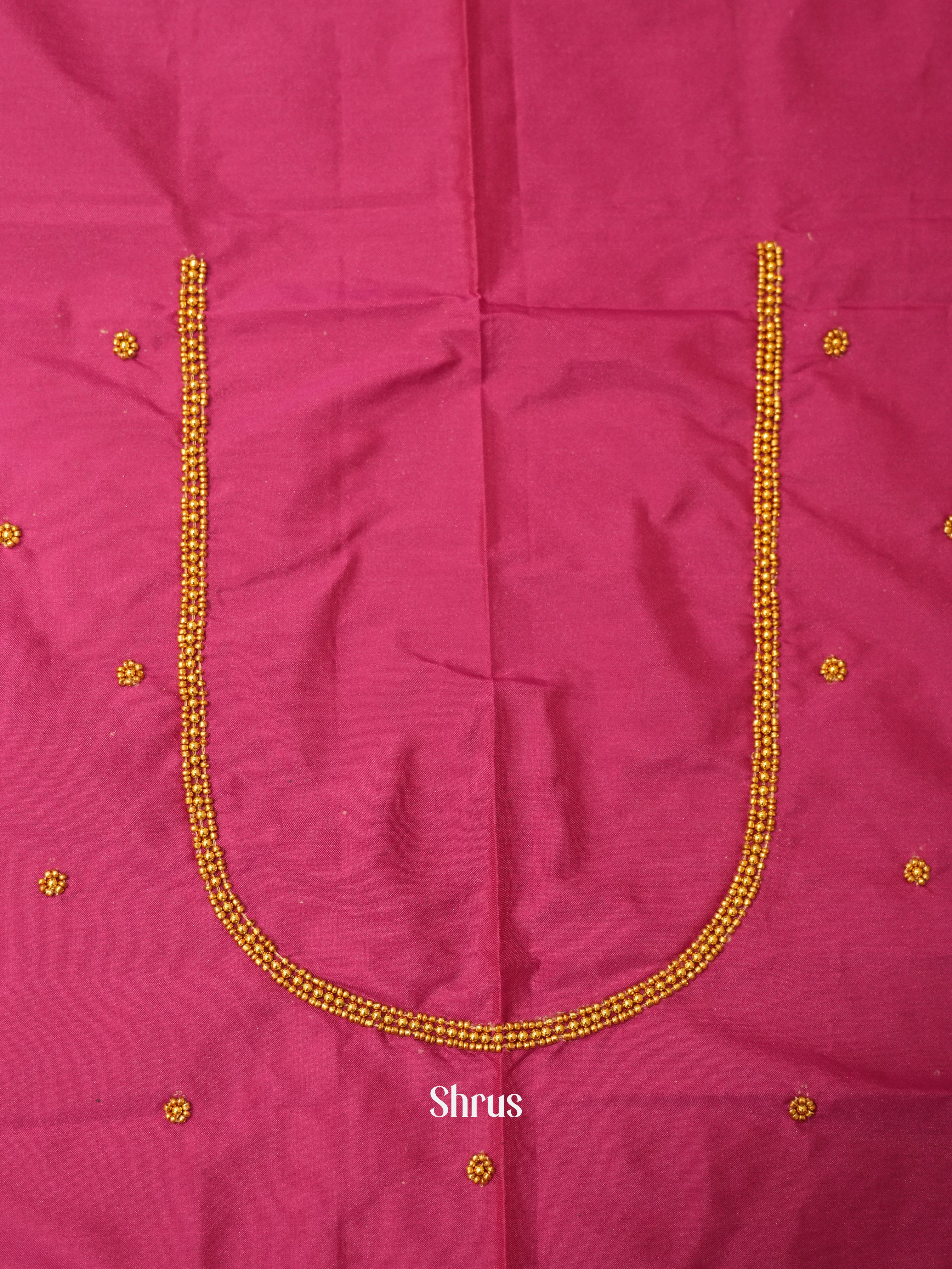 Pink - Aari Blouse - Shop on ShrusEternity.com