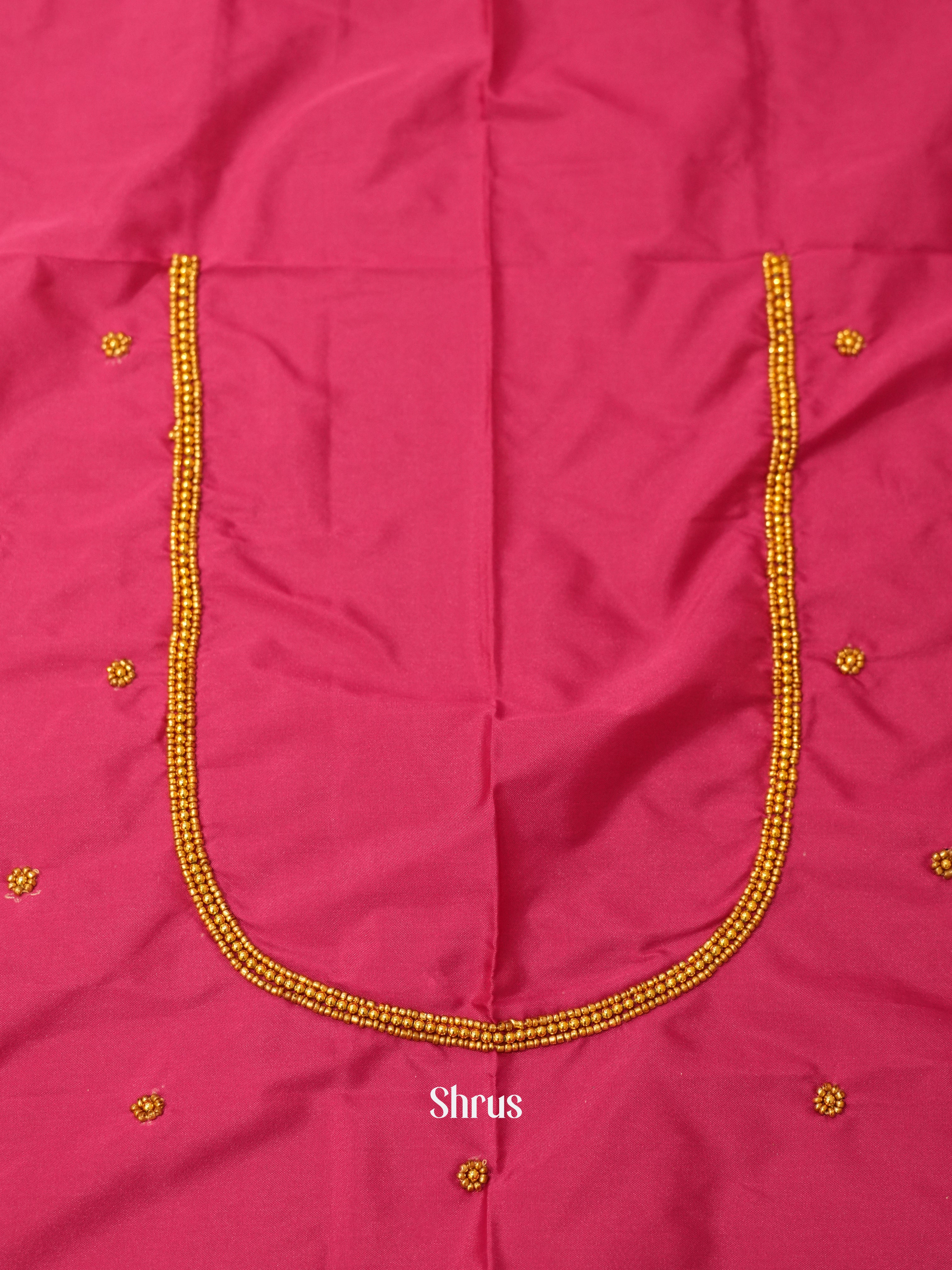 Pink - Aari Blouse - Shop on ShrusEternity.com