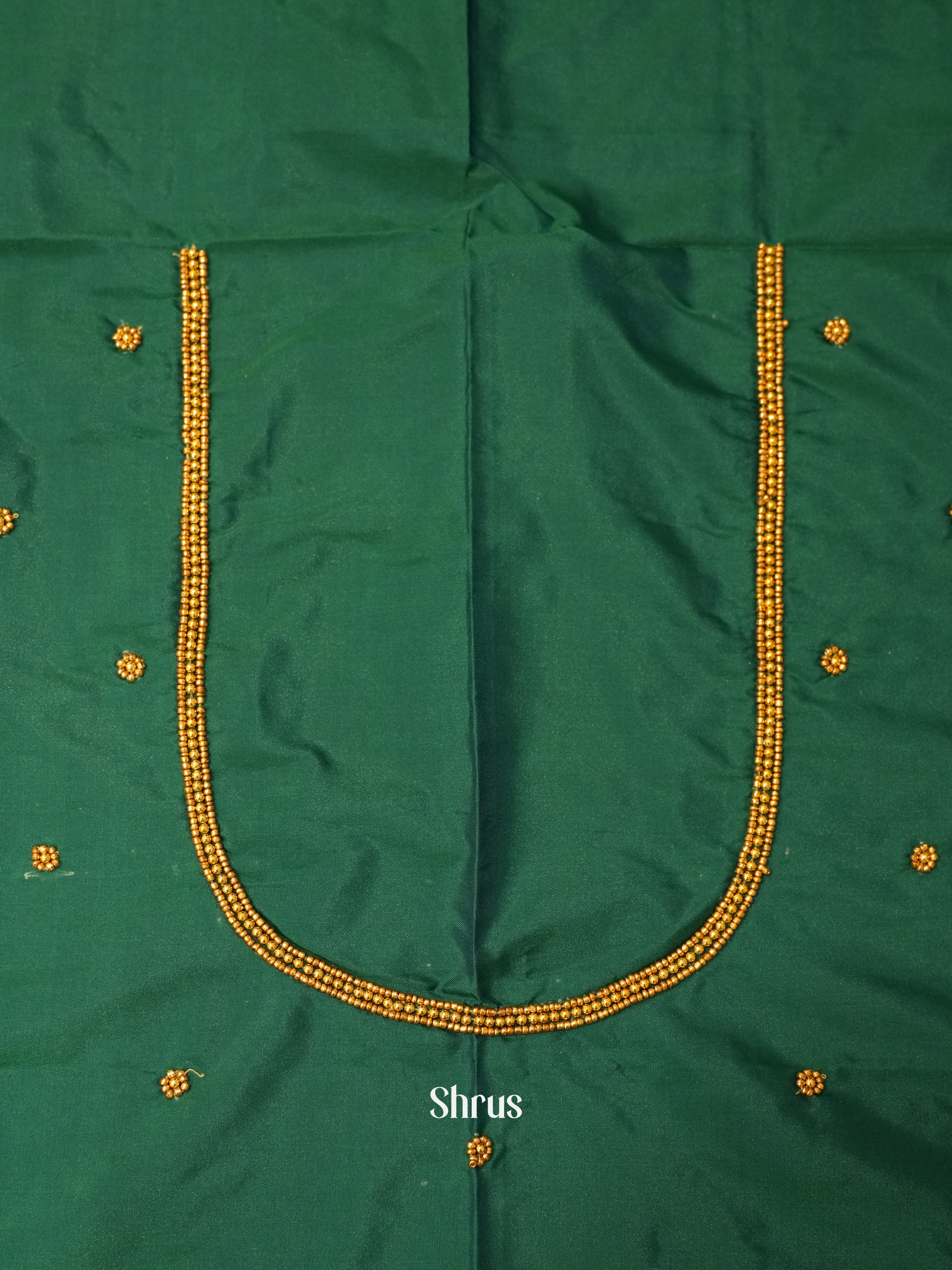 Green - Aari Blouse - Shop on ShrusEternity.com