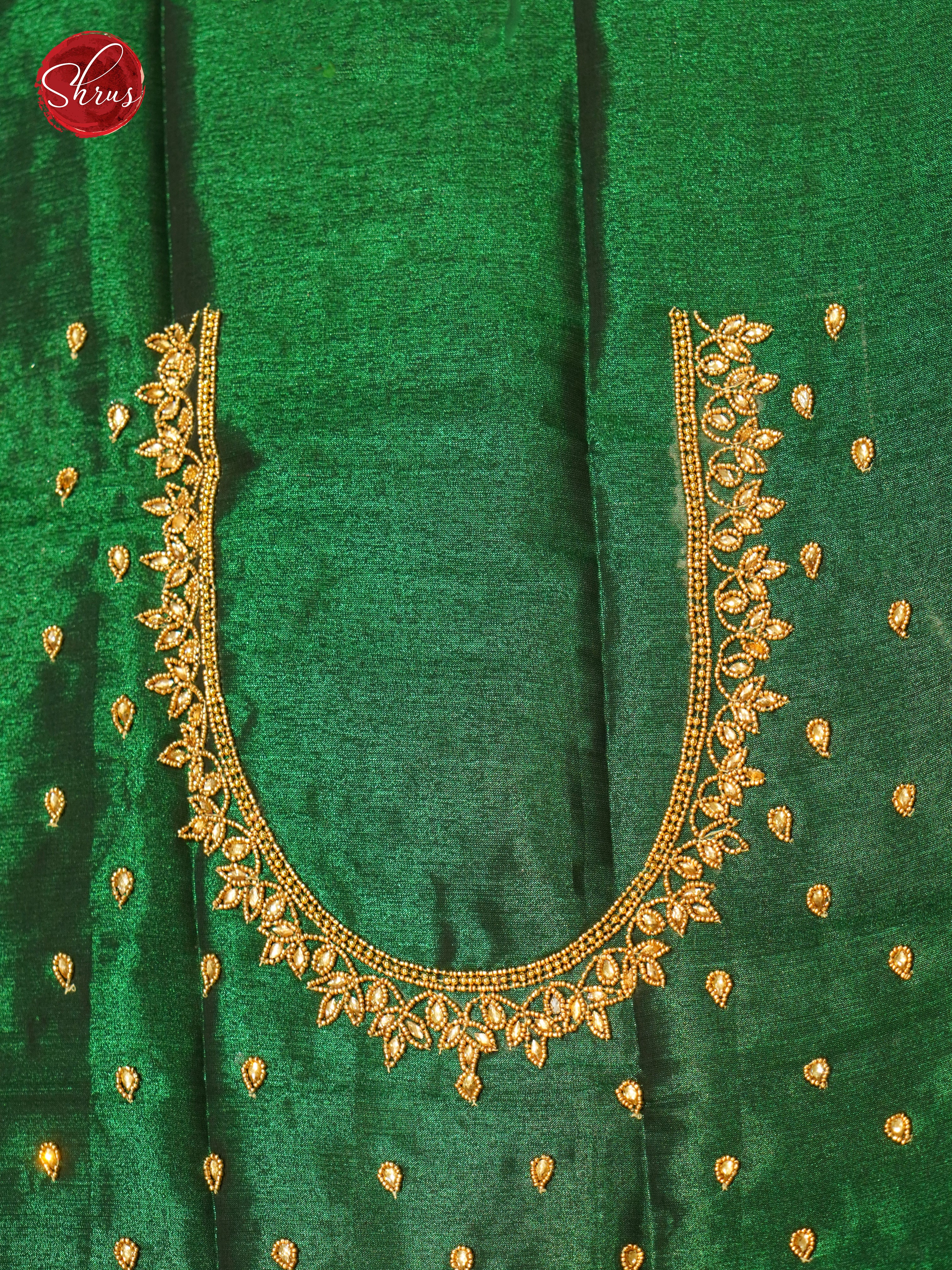 Green - Aari Blouse - Shop on ShrusEternity.com