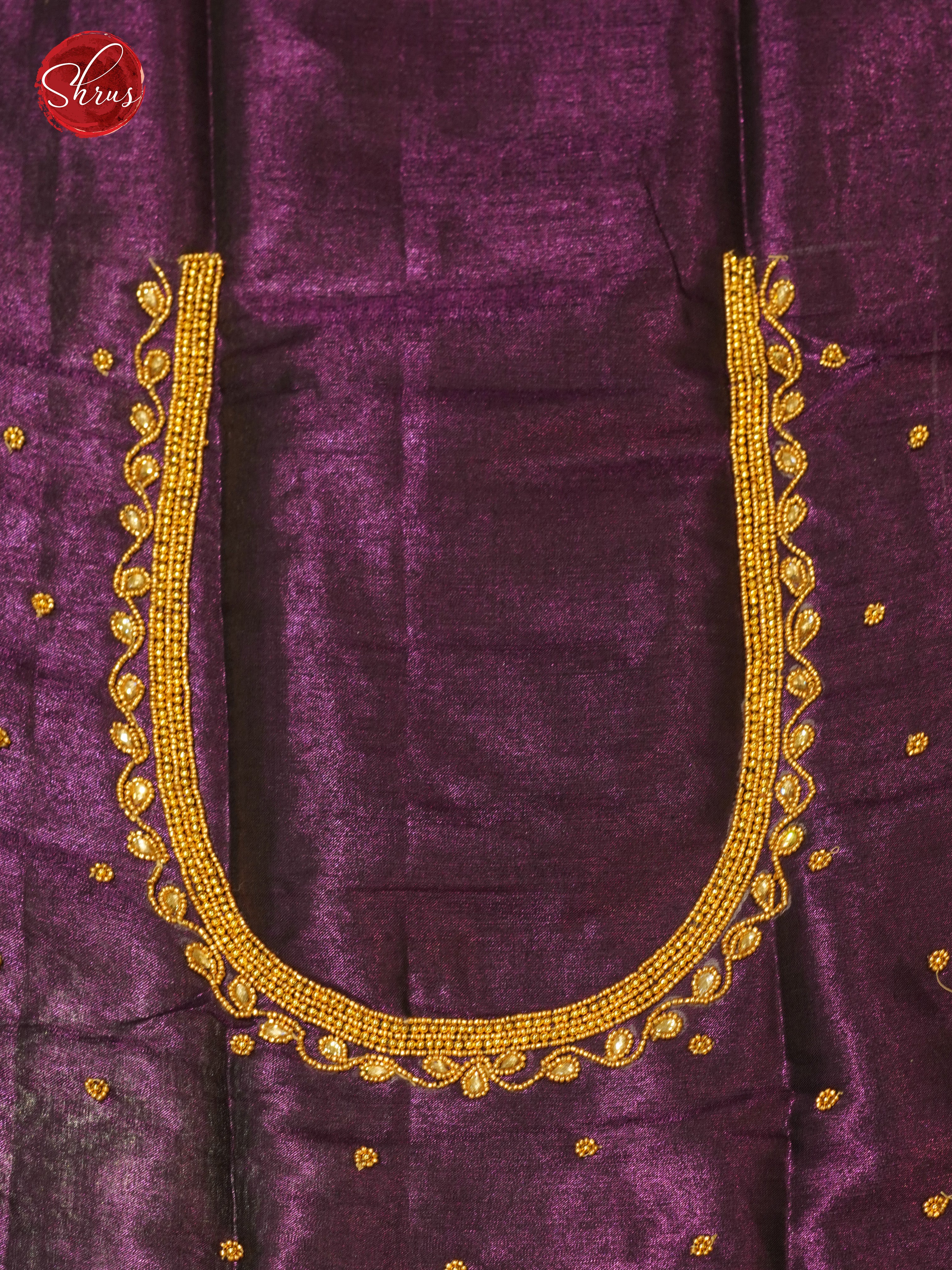 Purple - Aari Blouse - Shop on ShrusEternity.com