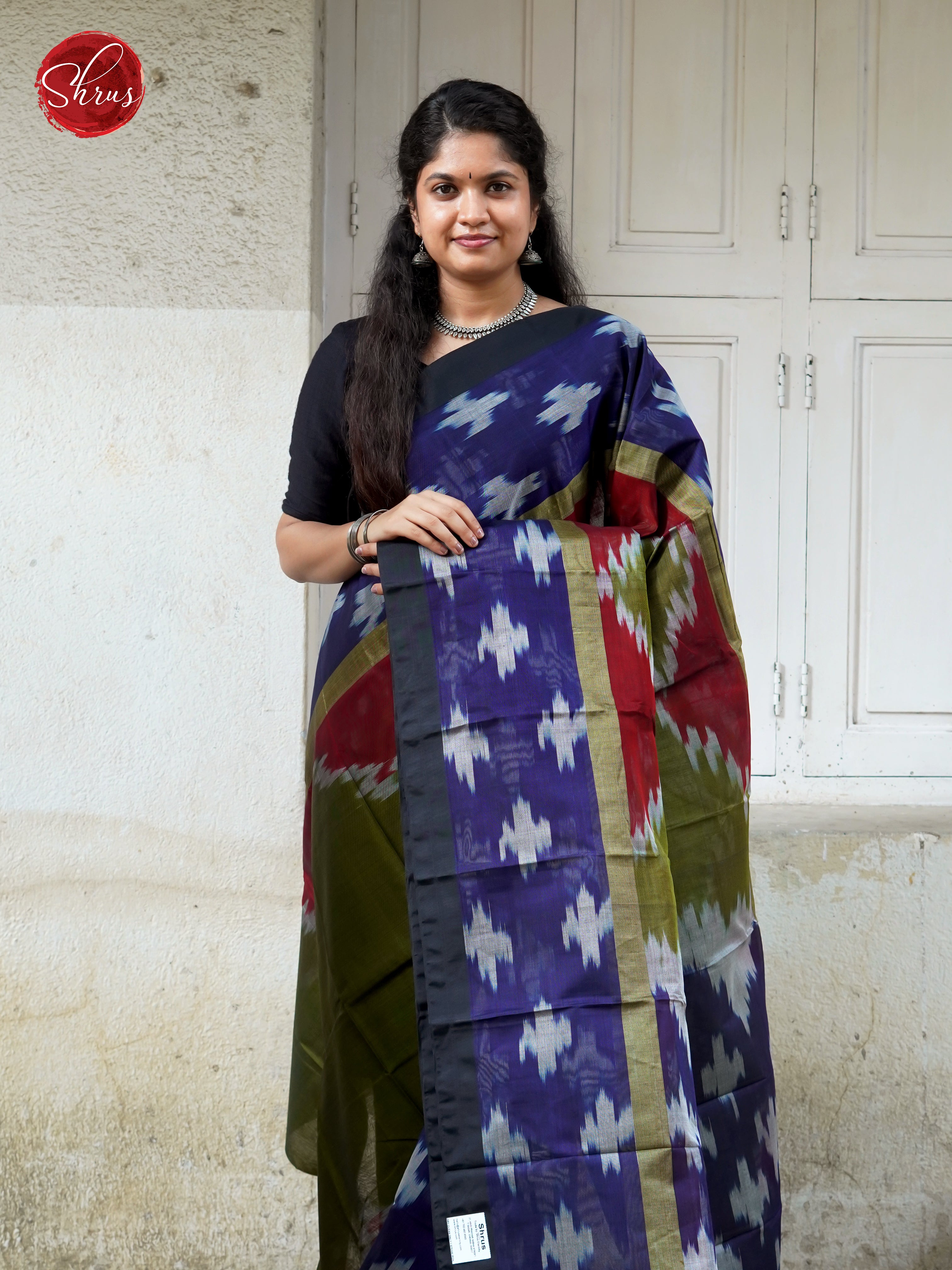 Green & Blue - Dhakhai cotton - Shop on ShrusEternity.com