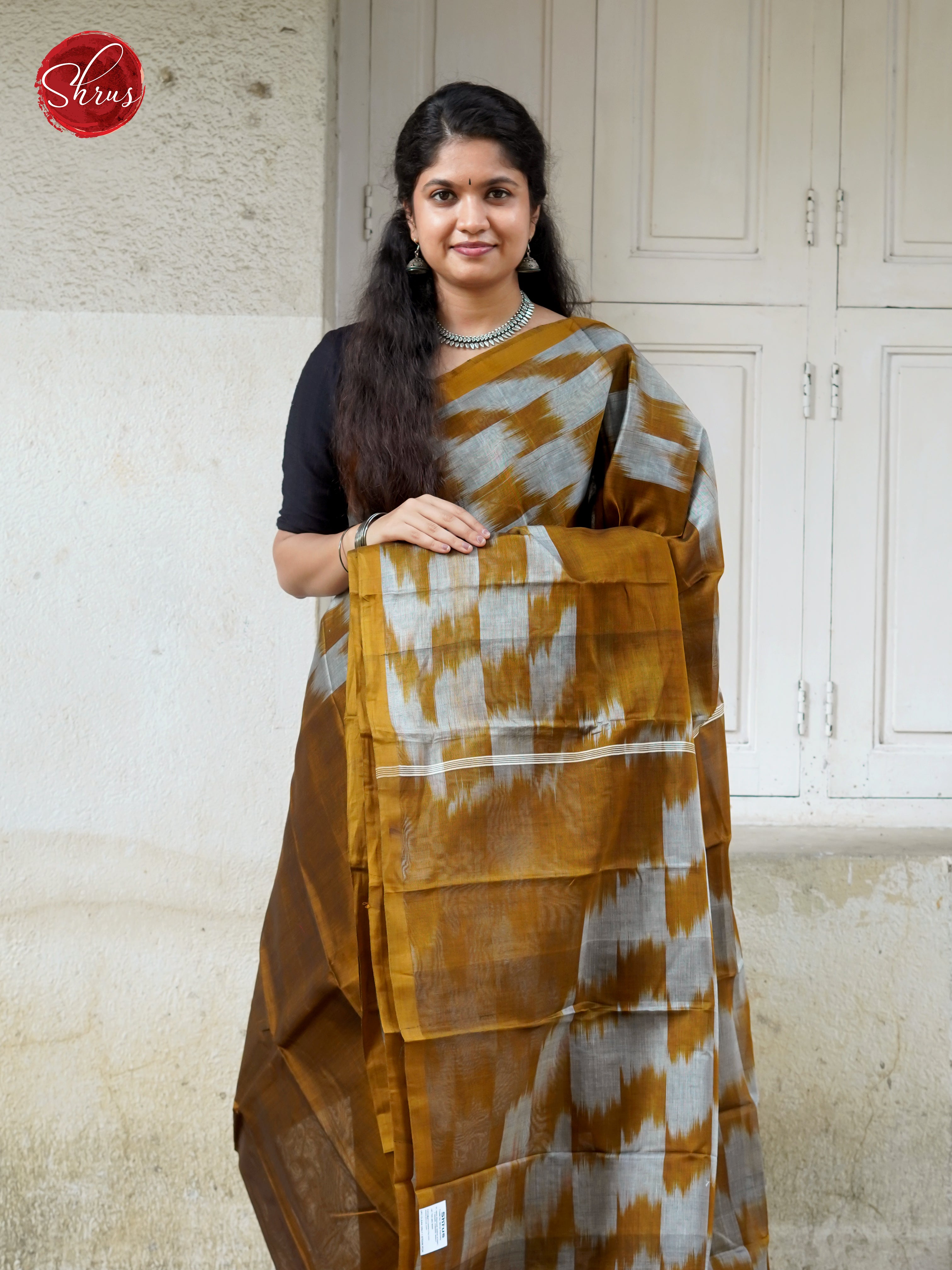 Brown & Grey -  Dhakhai Cotton - Shop on ShrusEternity.com